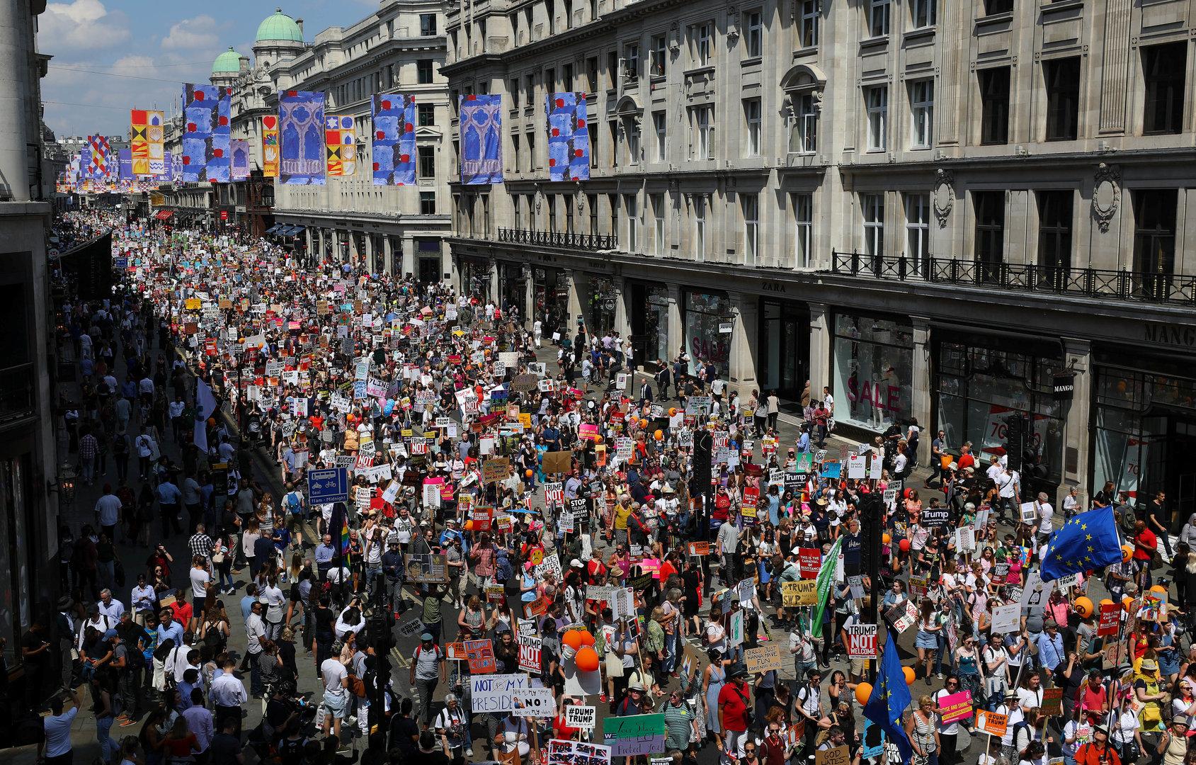 London: 100.000 bei Anti-Trump-Demo erwartet