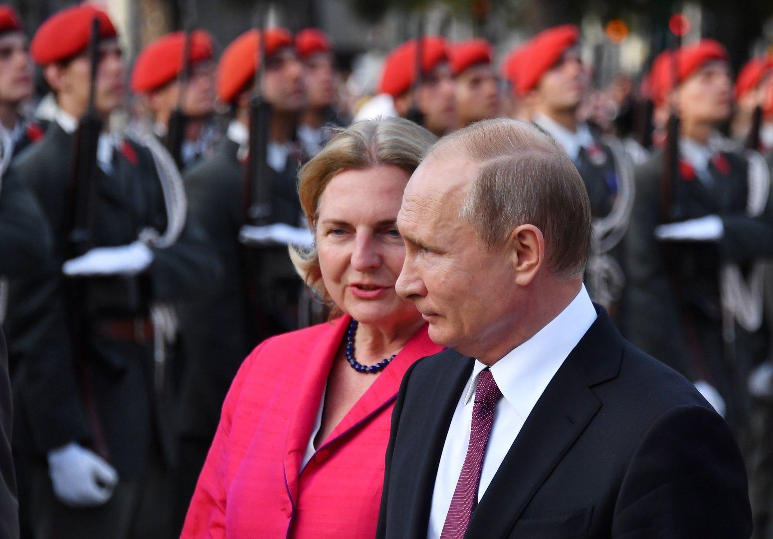 Putin kommt am Samstag zur Hochzeit von Karin Kneissl