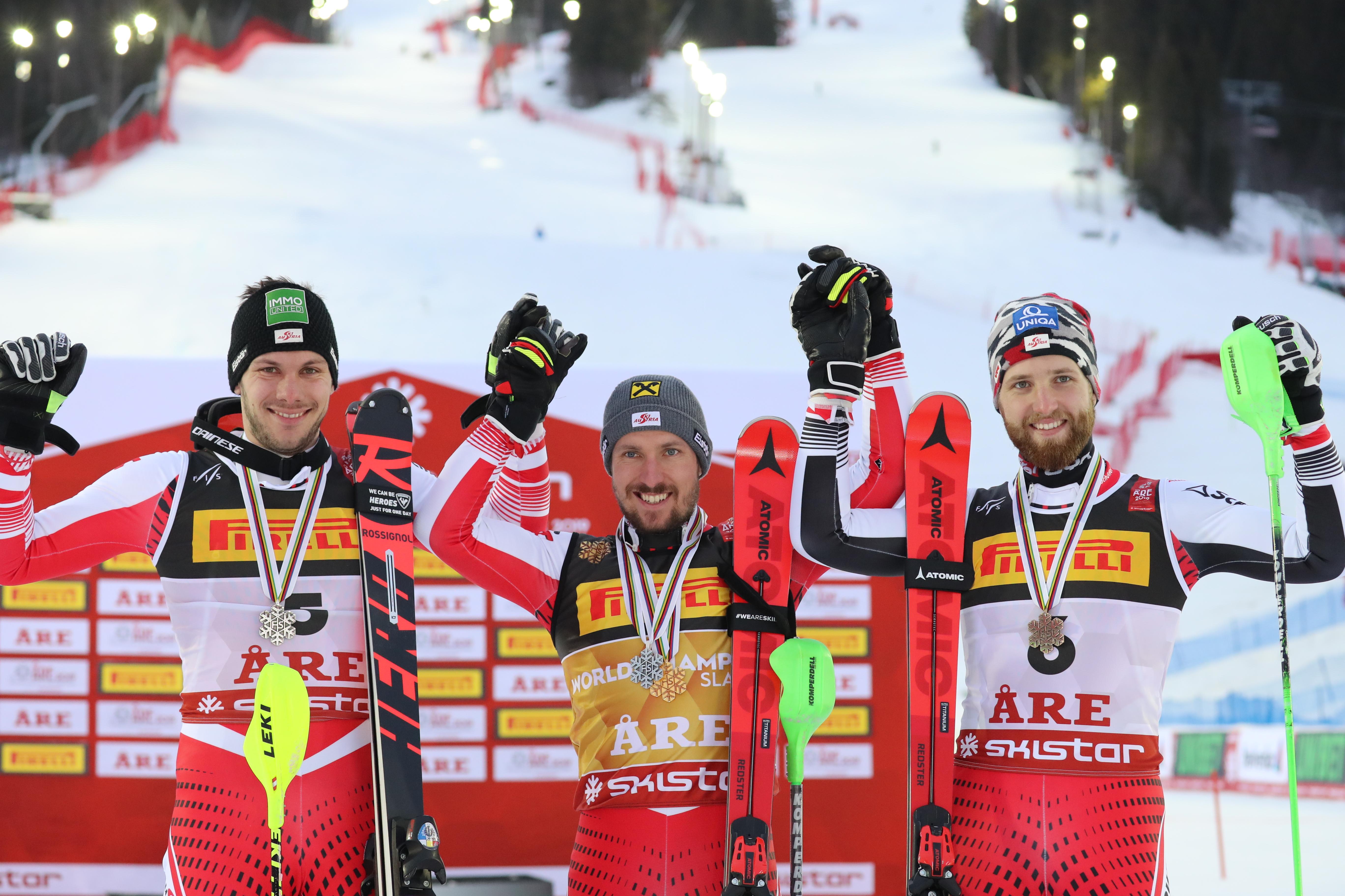 Ski-WM: Österreich räumt alle Medaillen im Slalom ab