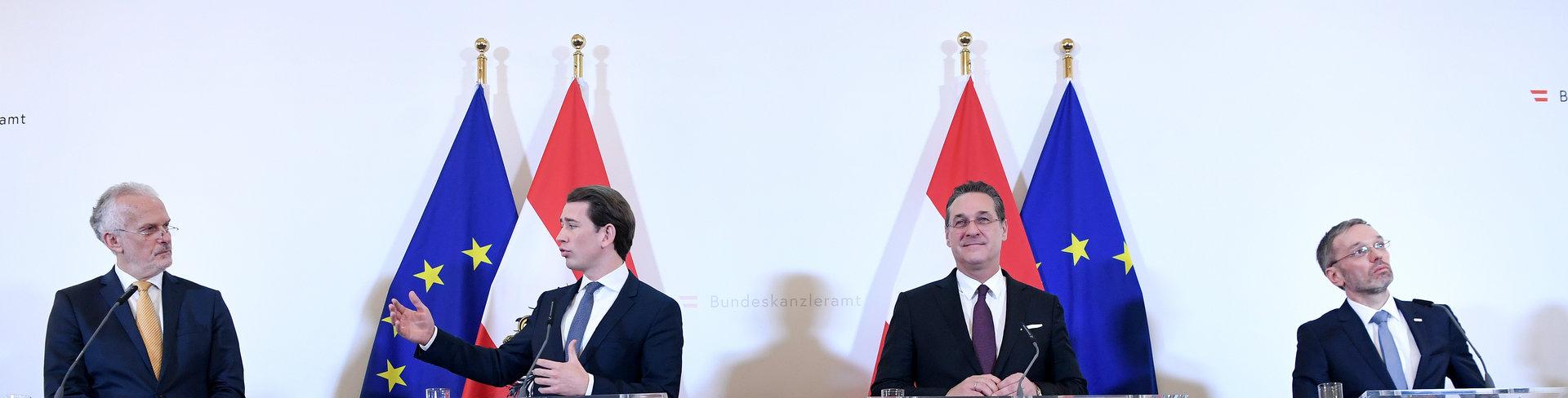 MINISTERRAT: MOSER / KURZ / STRACHE / KICKL