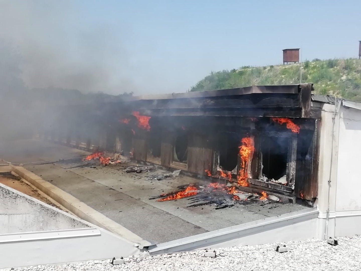 Heikler Einsatz in Baden: Schießstände brannten ab