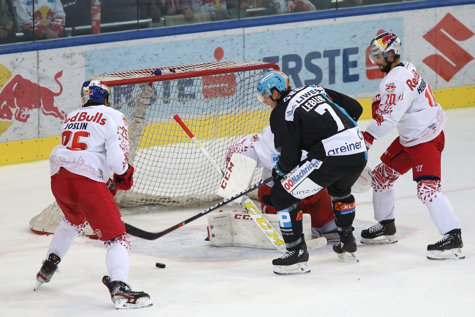 Eishockey: Linz ringt Salzburg in der Verlängerung 5:4 nieder