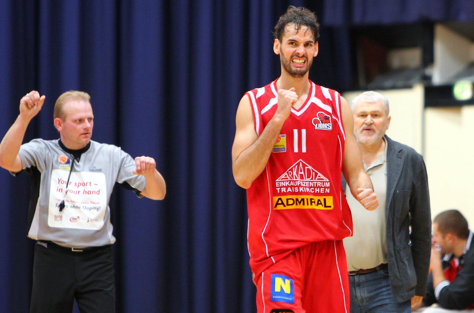 Basketball ABL 2013/14 Grunddurchgang 8.Runde BC Vienna vs. Traiskirchen Lions