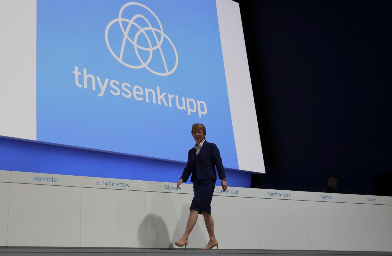 FILE PHOTO: German steelmaker Thyssenkrupp AG annual shareholders meeting in Bochum, Germany