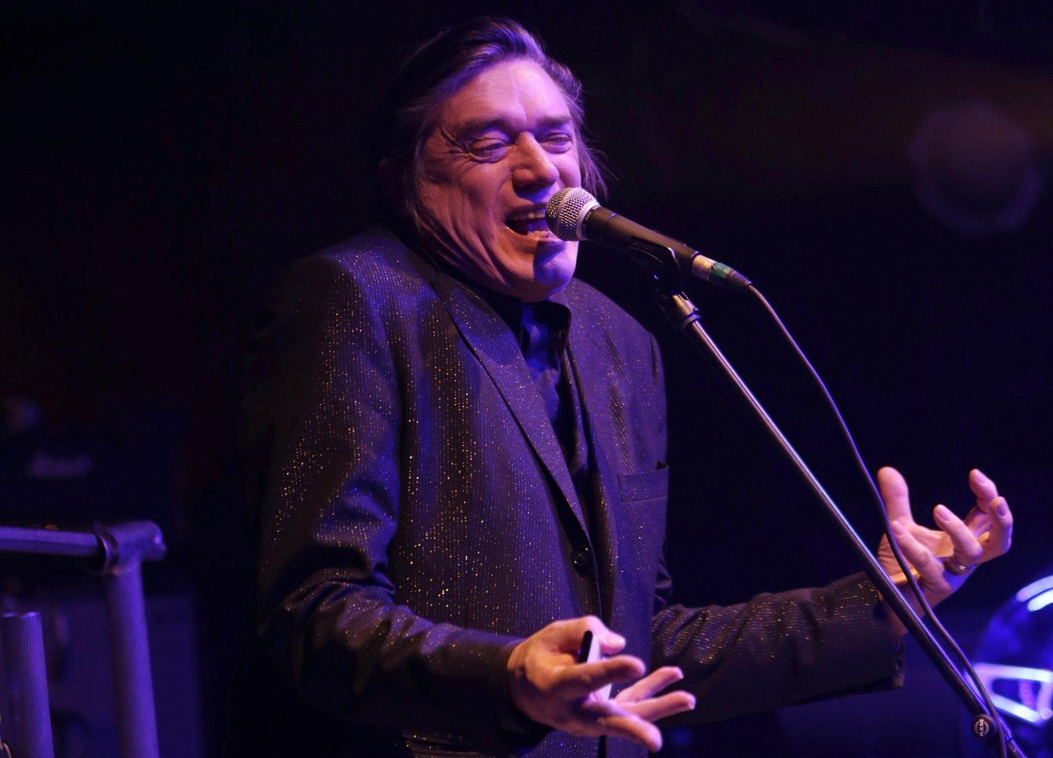 German band Einstuerzende Neubauten performs on stage in Prague