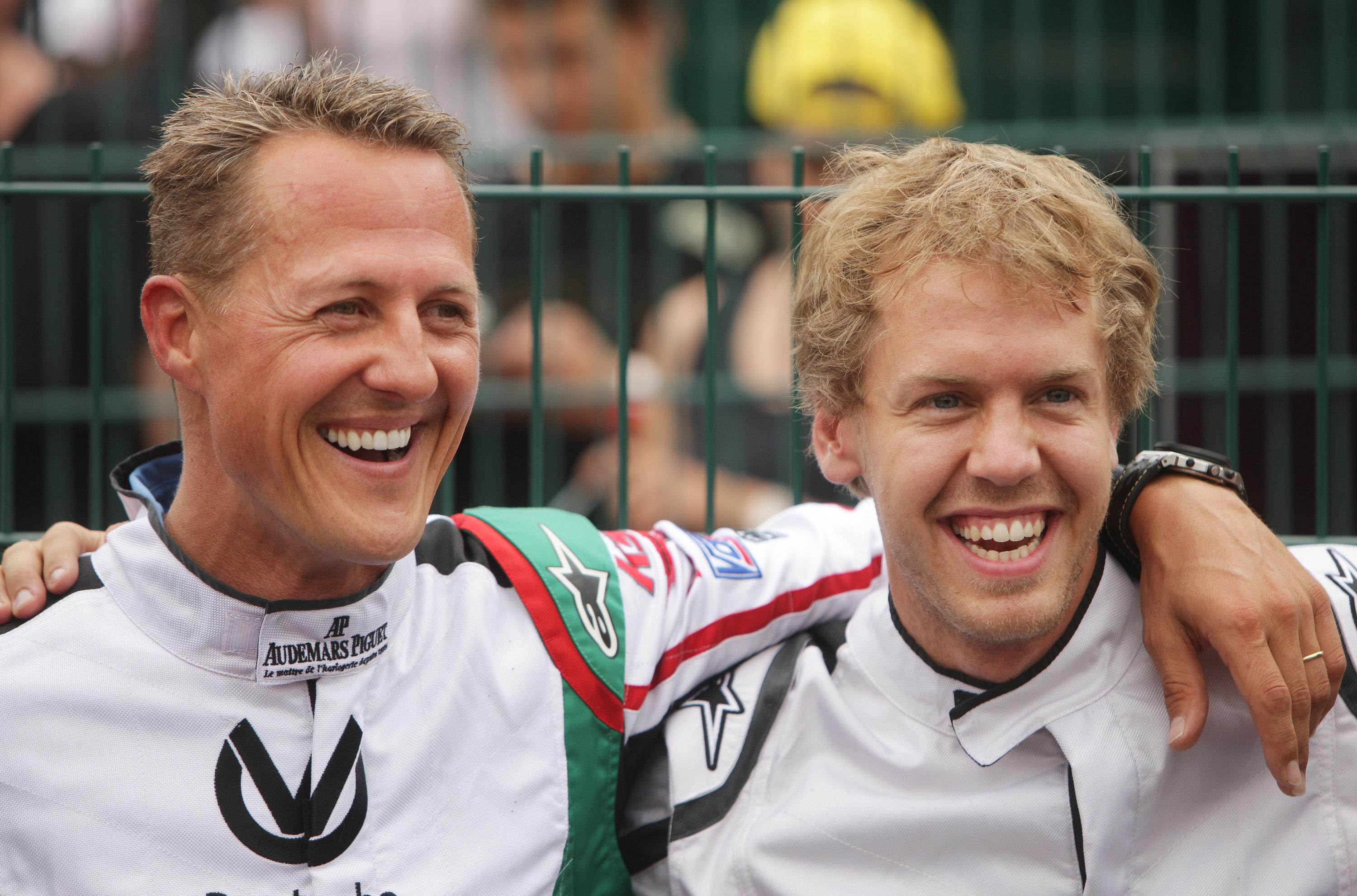 Michael Schumacher und Sebastian Vettel Michael Schumacher und Sebastian Vettel