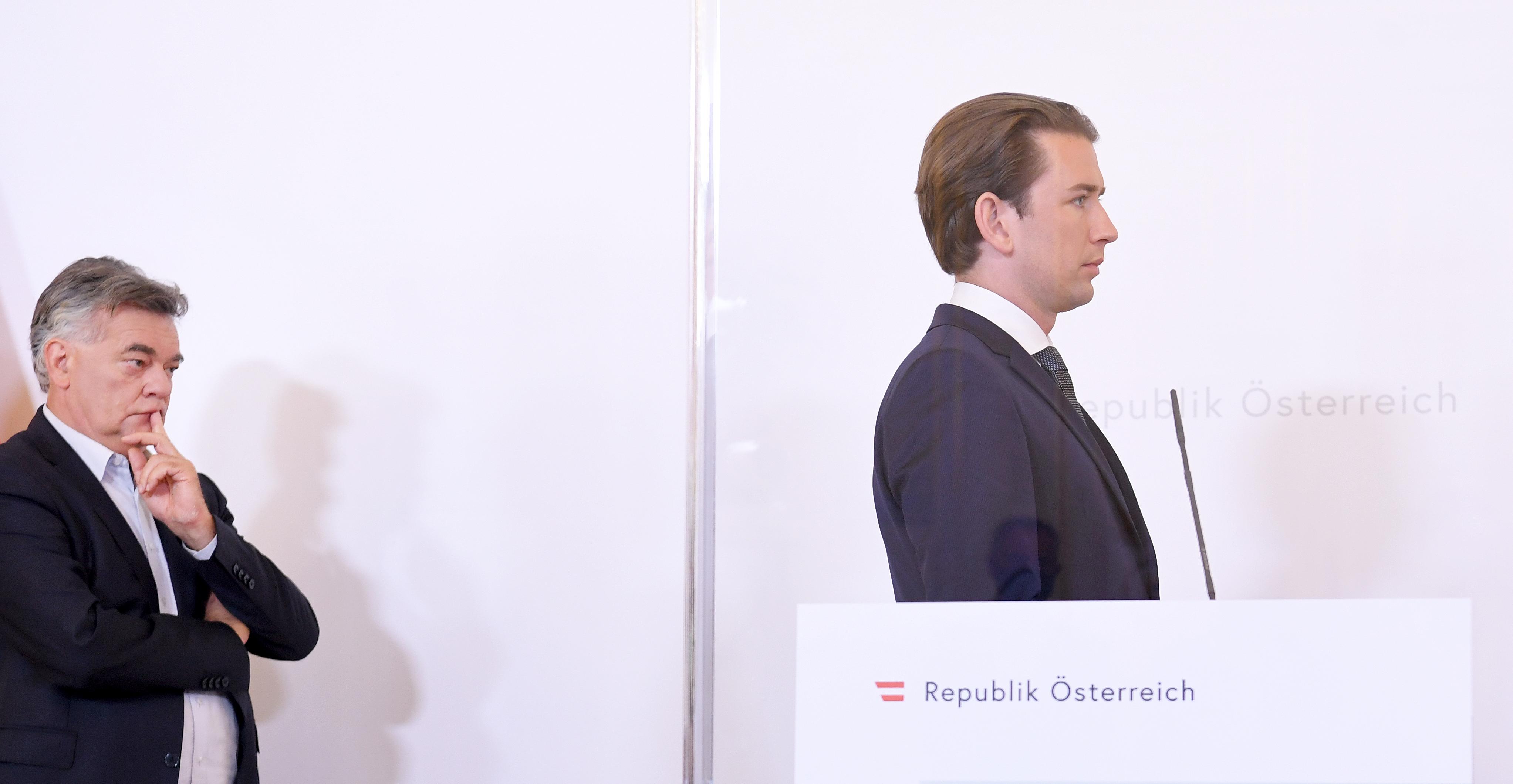 CORONAVIRUS: PK BUNDESREGIERUNG - KURZ / KOGLER