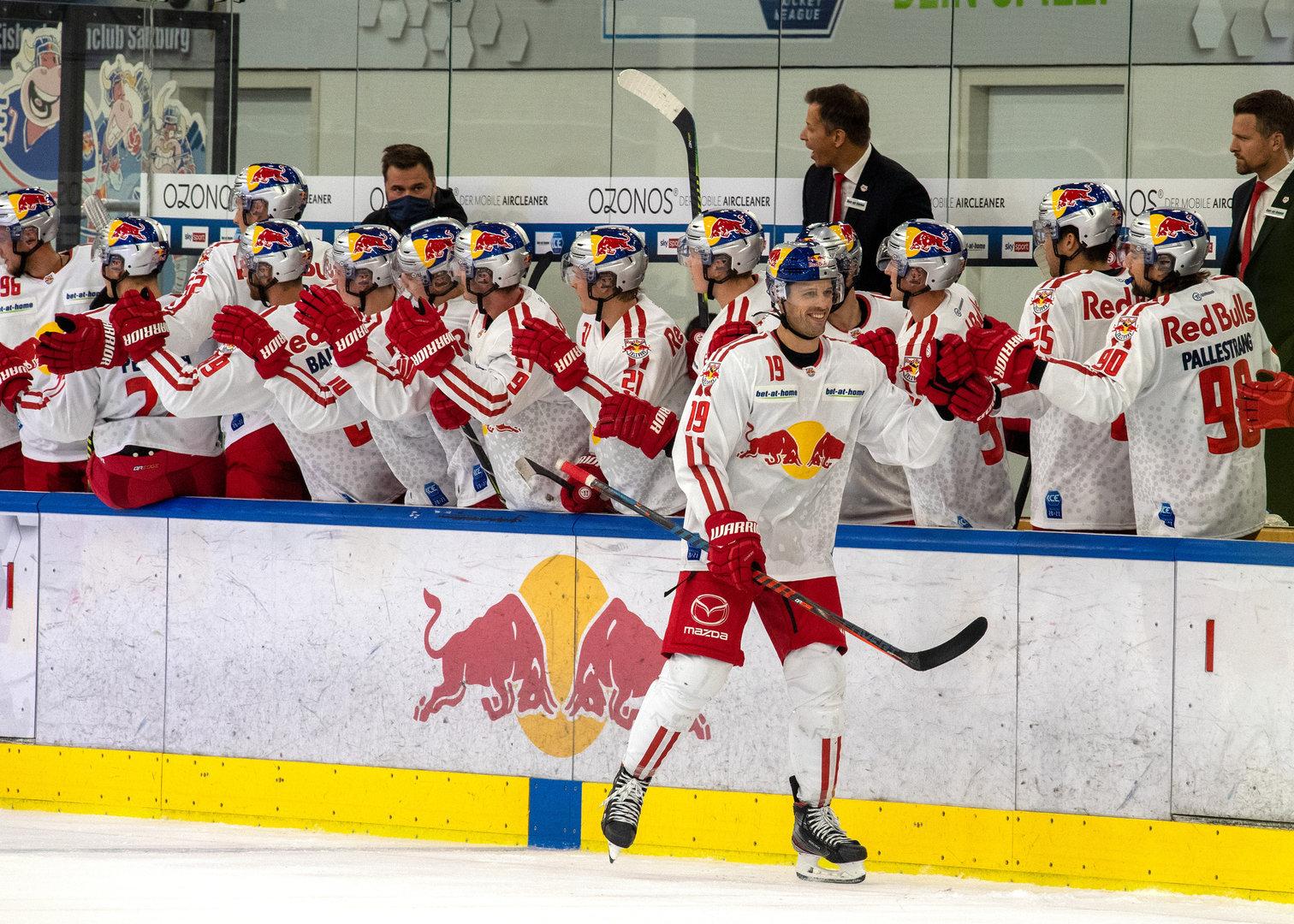 Eishockey-Liga: Kantersieg für Salzburg, Pleite für den KAC