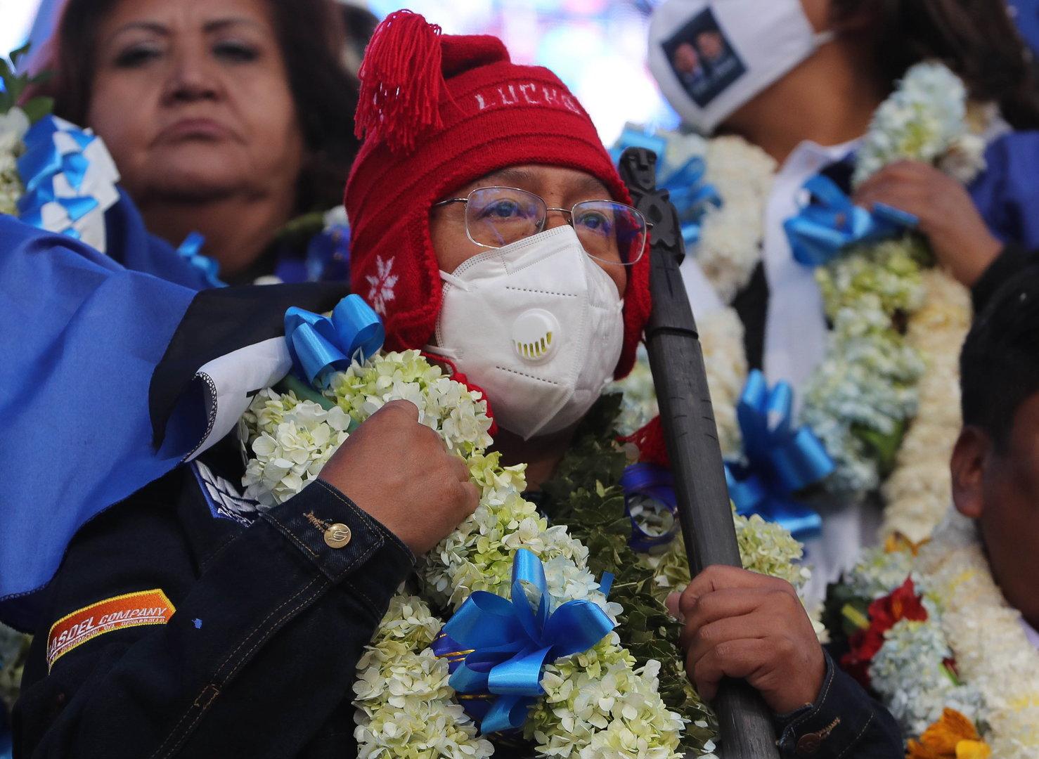 Luis Arce, presidential candidate for the Movement Toward Socialism, campaigns in Bolivia