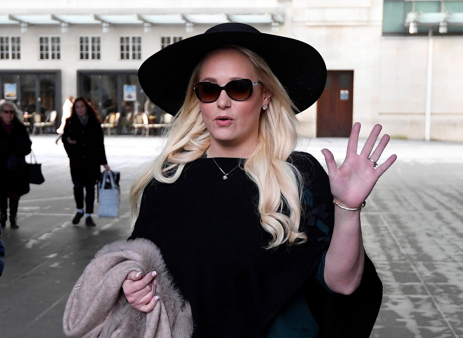 FILE PHOTO: U.S. businesswoman Arcuri leaves BBC television studios in London, Britain