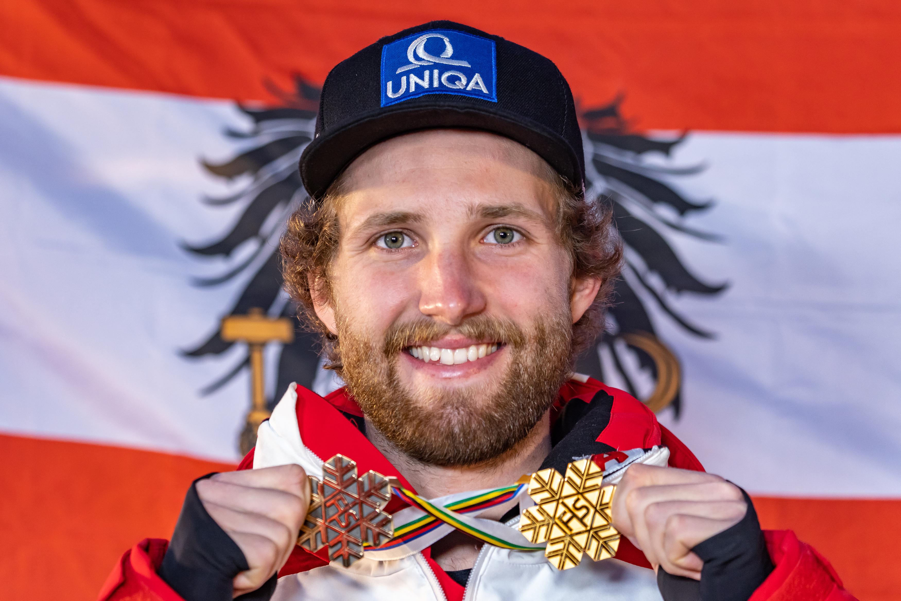 SKI WM 2021 IN CORTINA: RIESENTORLAUF DER HERREN: SCHWARZ (AUT) SKI WM 2021 IN CORTINA: RIESENTORLAUF DER HERREN: SCHWARZ (AUT)