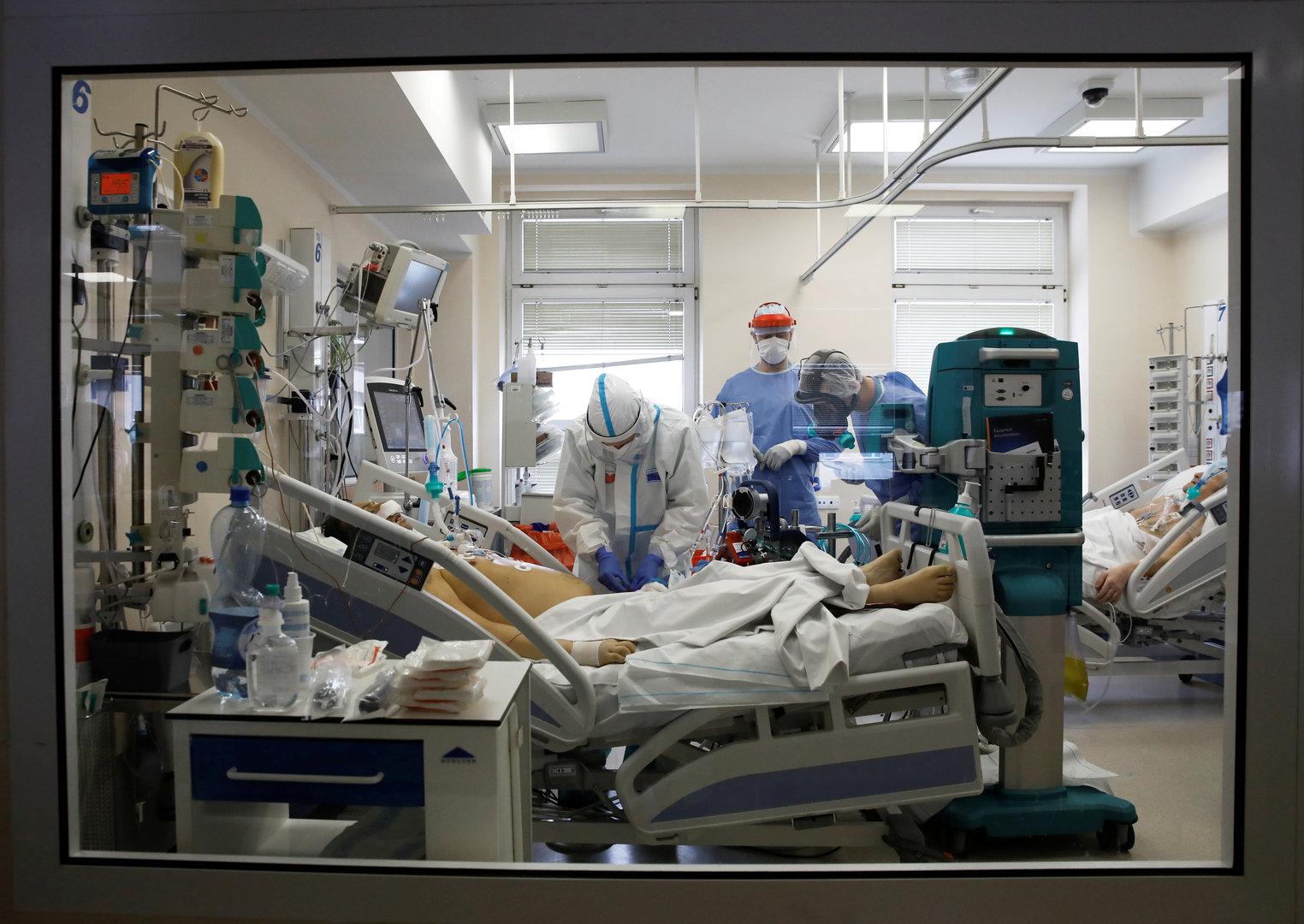 FILE PHOTO: COVID-19 ward at MSWiA hospital in Warsaw