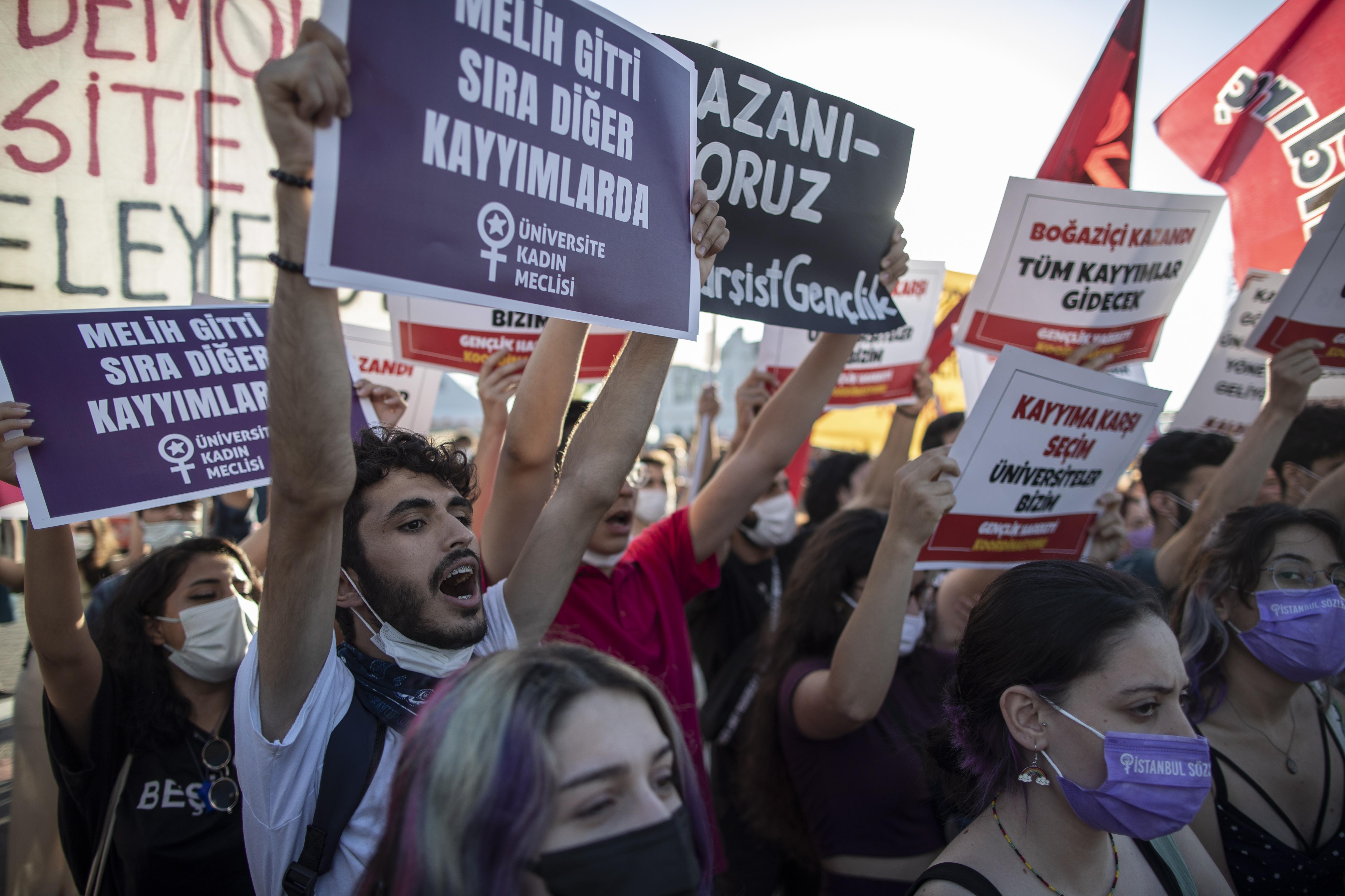 Protests against Bogazici University rector Protests against Bogazici University rector