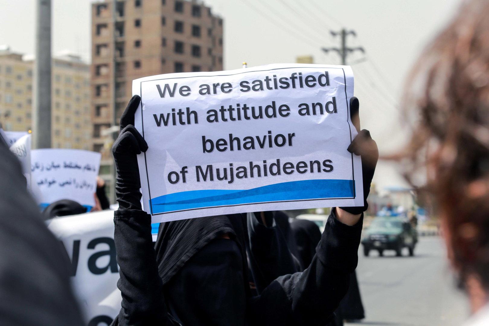 Afghanistan crisis - Taliban rally in Kabul