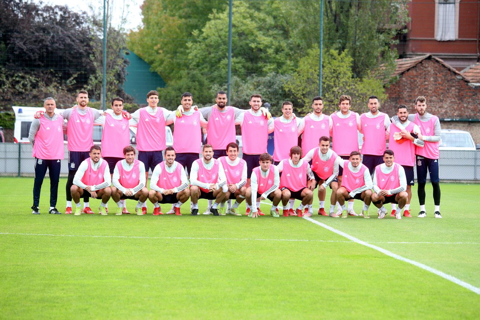 Spain training session