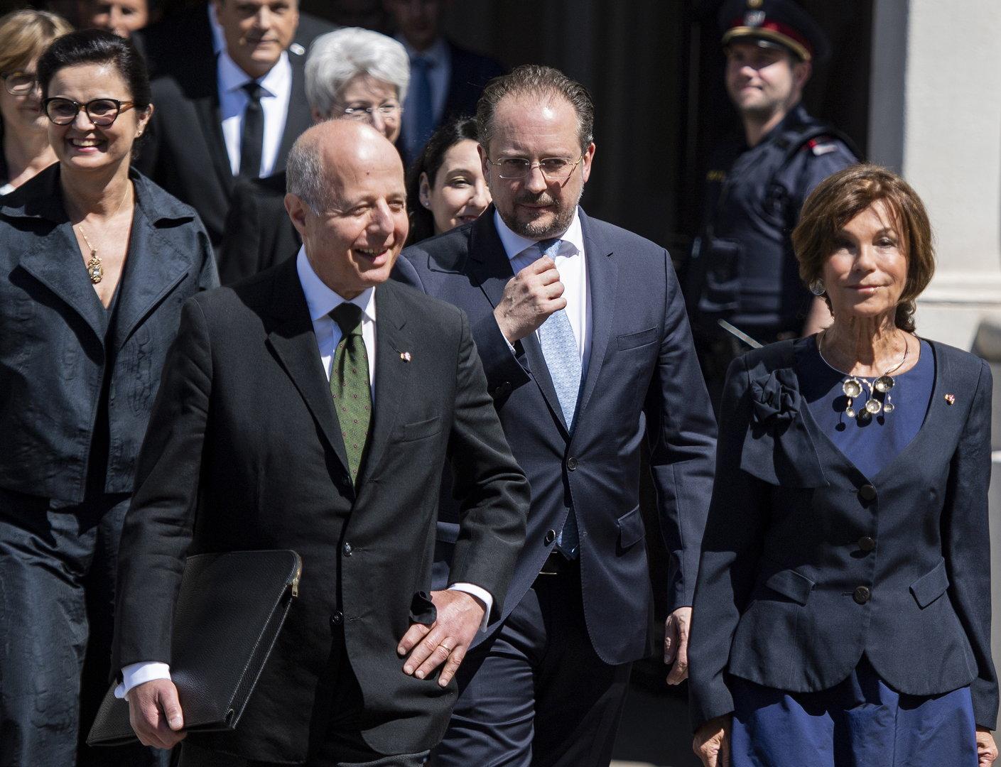 Inauguration of new interim Austrian government