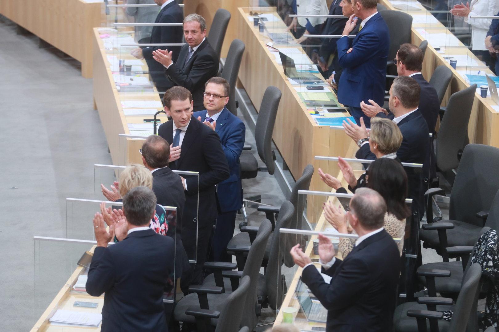 Nationalrat: erster Tag von Sebastian Kurz als gewöhnlicher Abgeordneter