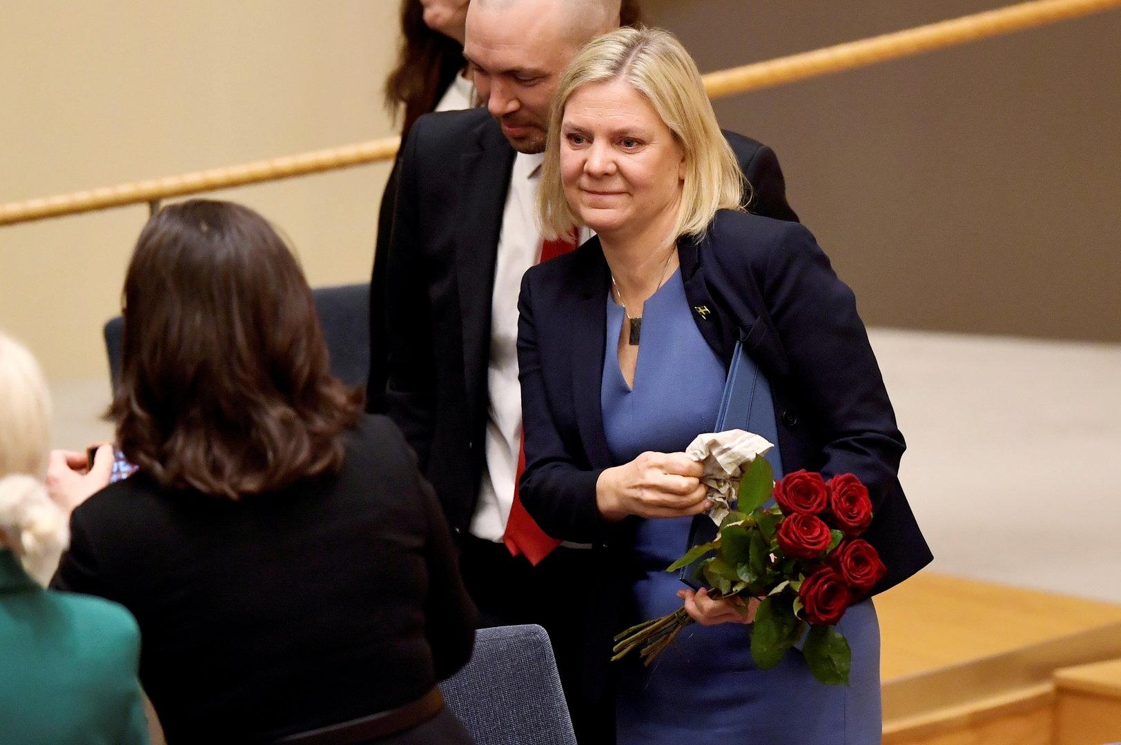 Swedish parliament confirms Social Democrat leader Andersson as new PM