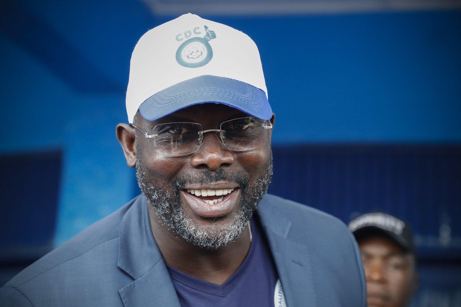 George Weah presidential election campaign in Buchanan