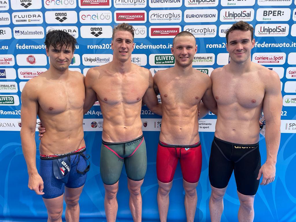 Schwimm-EM: Österreichs Staffel macht zum Abschluss eine Medaille