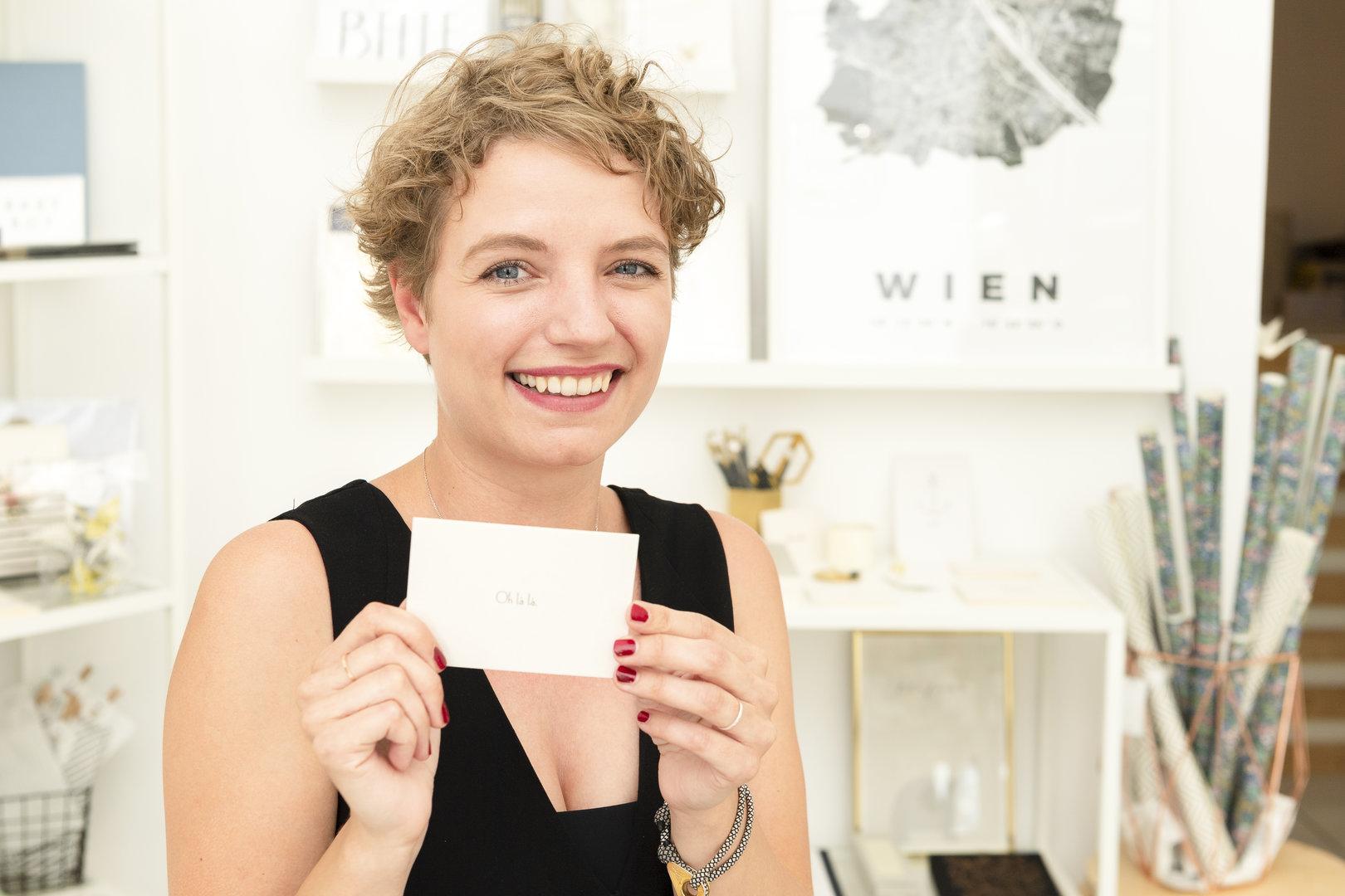Teresa Scheicher, Inhaberin von Paperbird in Wien, Innere Stadt