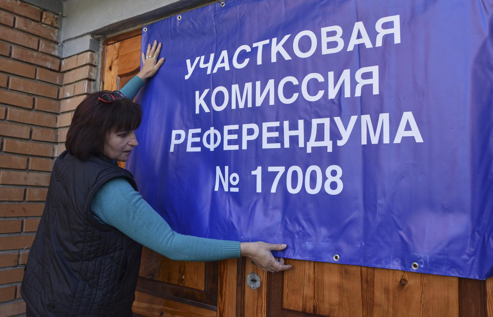Preparation for the referendum in Donetsk