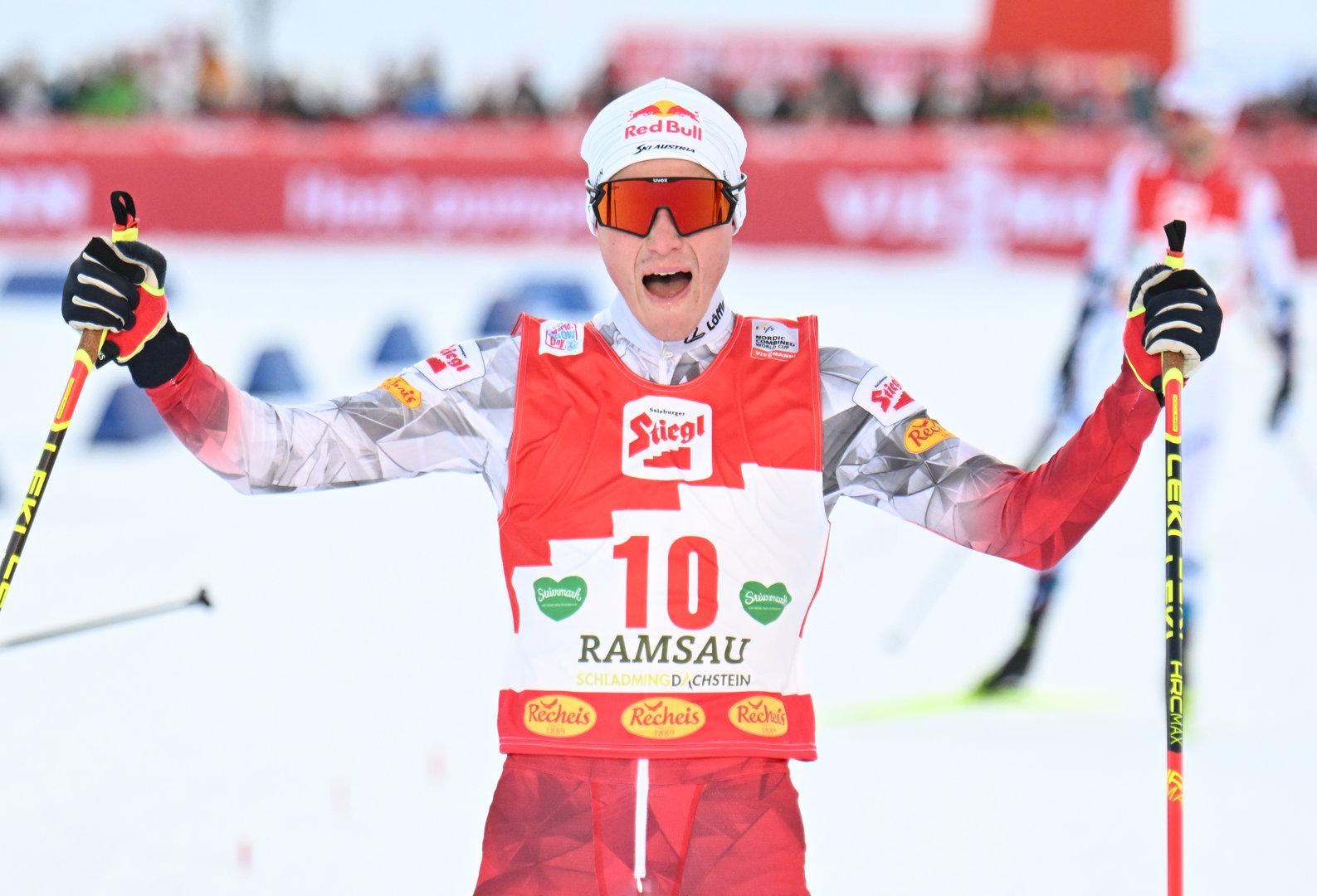 Erster Saisonsieg für Kombinierer Johannes Lamparter