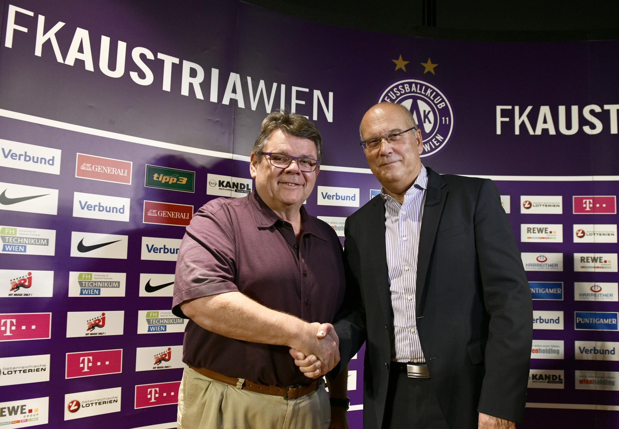 FUSSBALL: NEUER PRÄSIDENT DES FK AUSTRIA WIEN: HENSEL / KATZIAN