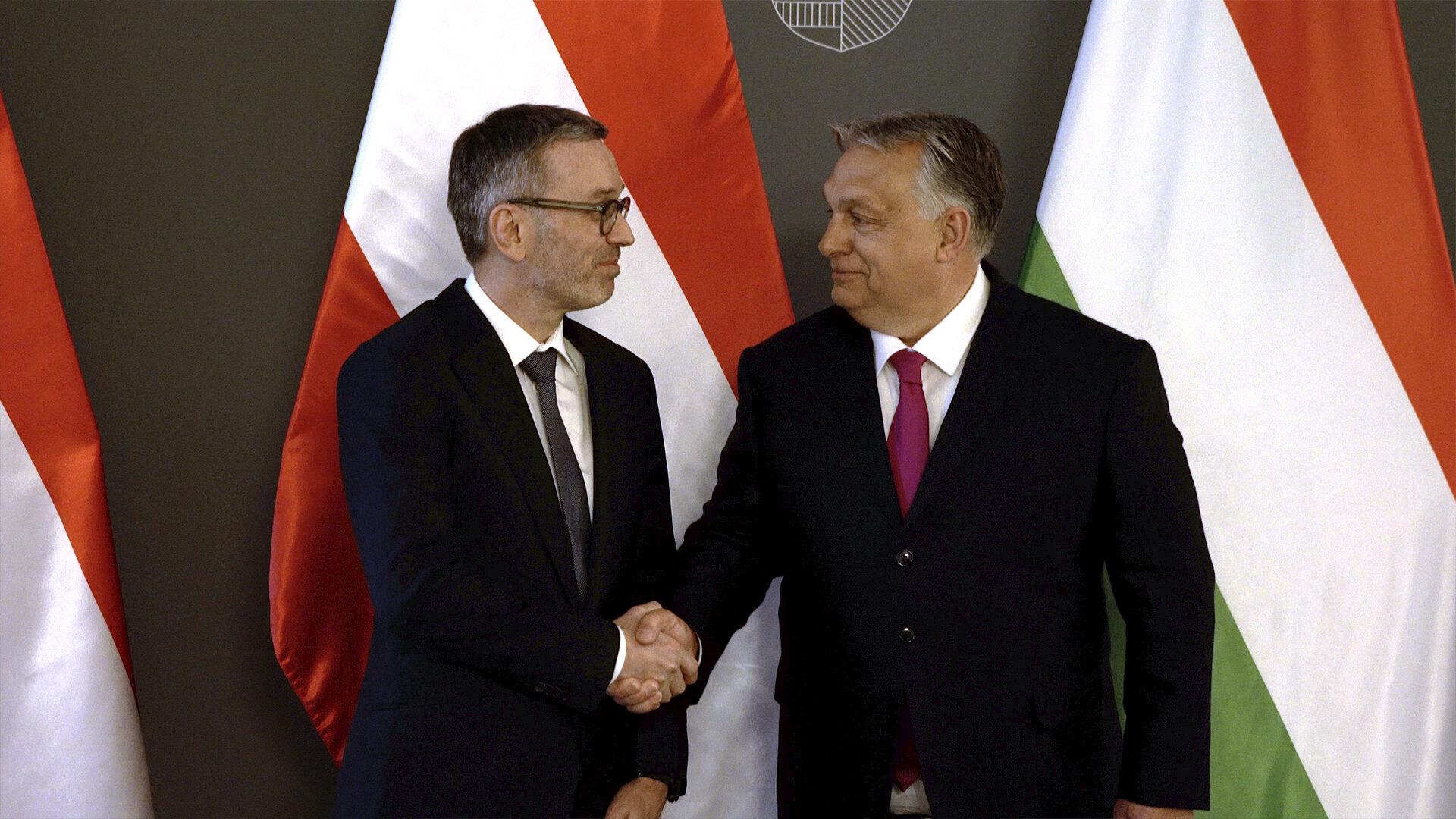 Kickl und Orbán präsentieren 