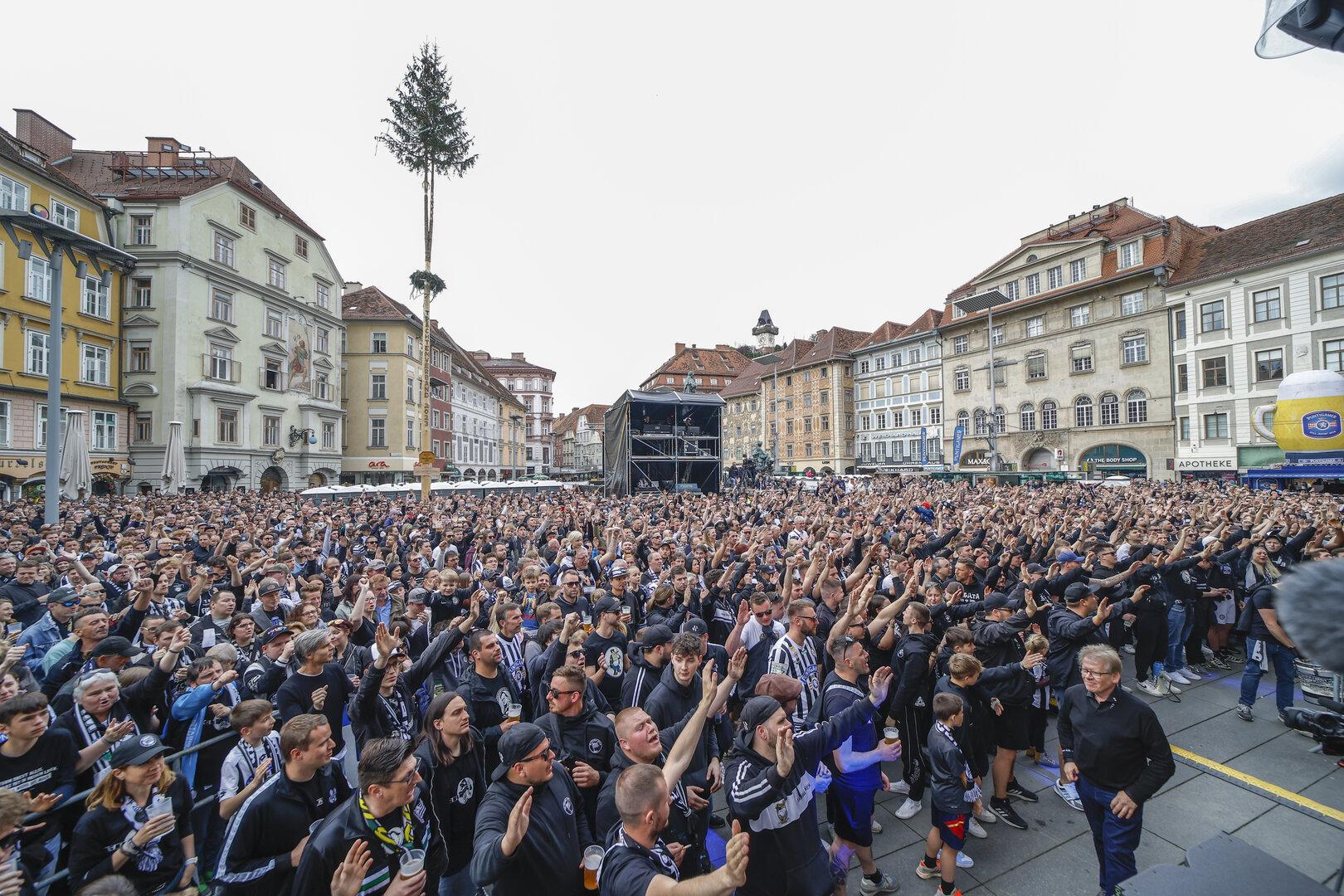Sturm und GAK lassen sich feiern: Wie die Fußballpartys in Graz ablaufen