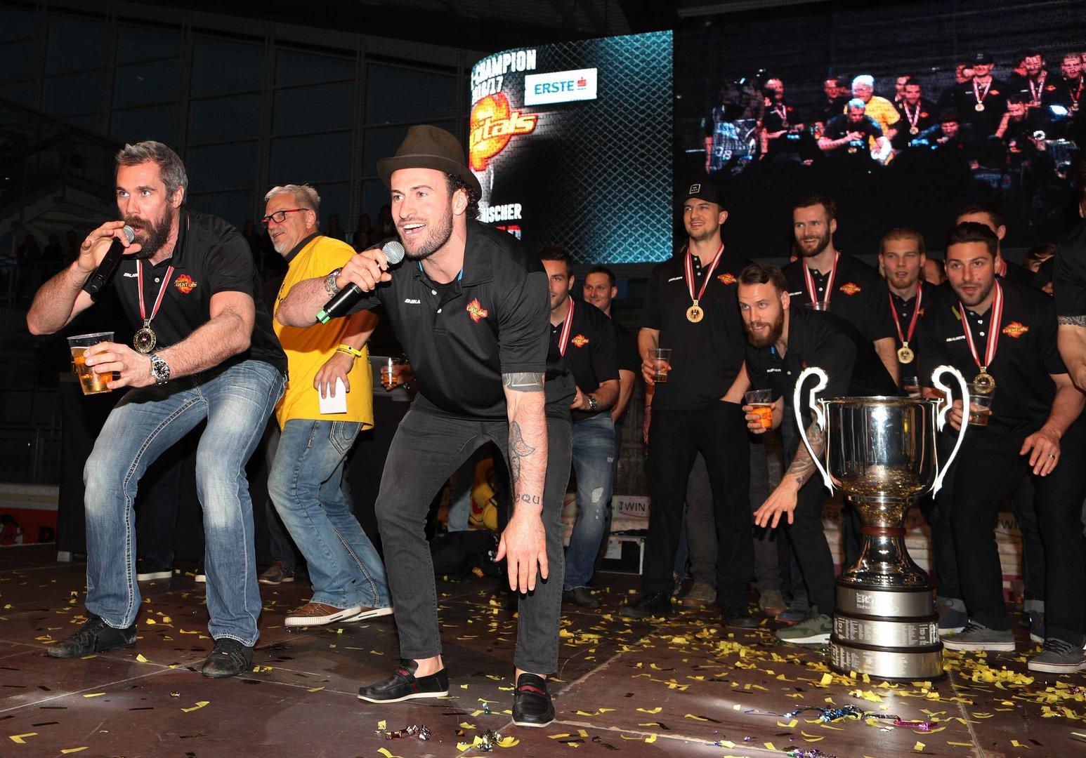 ICE HOCKEY - EBEL, Capitals, championship celebration