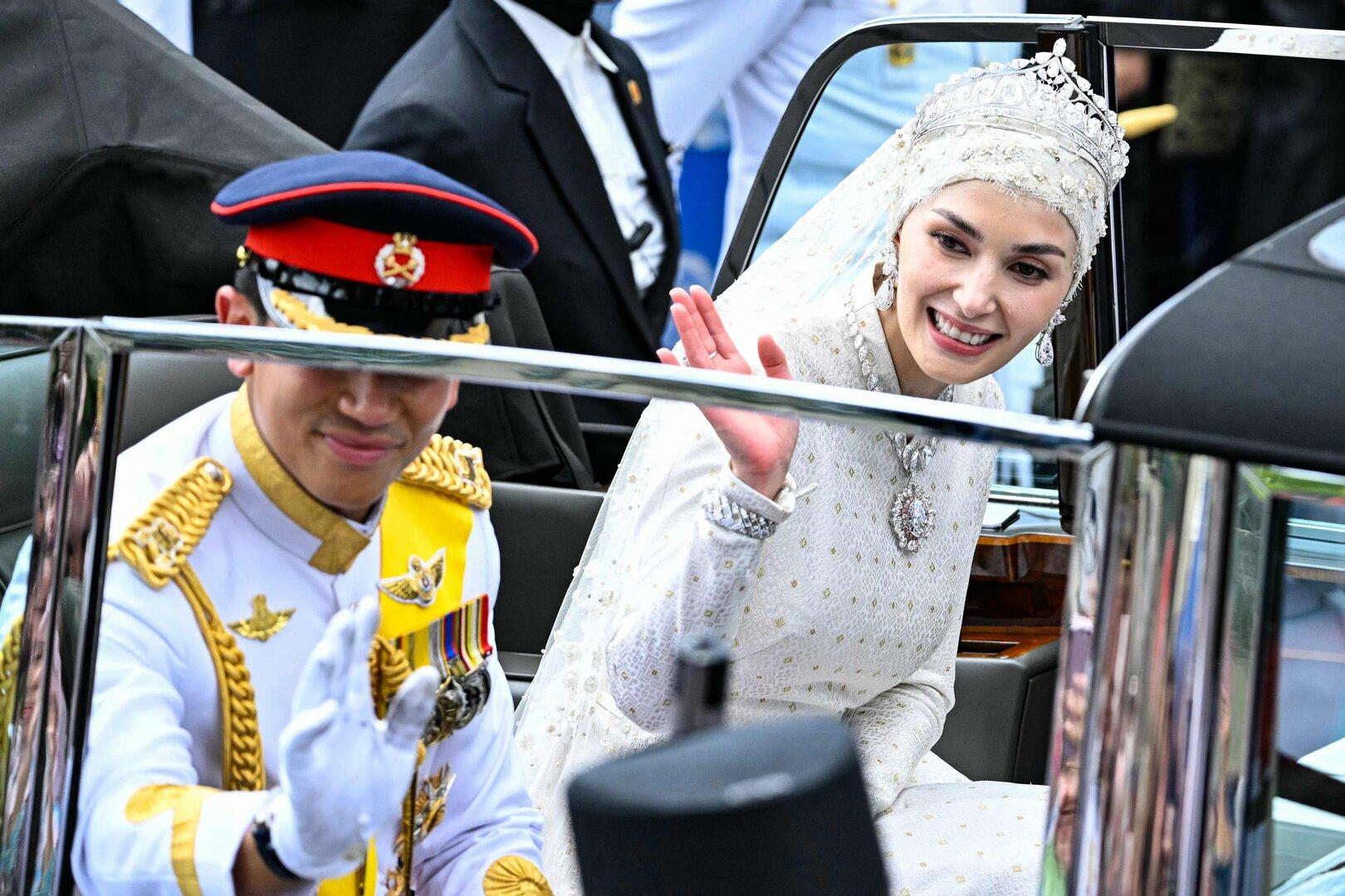 Höhepunkt der Hochzeitsfeiern für Prinz Mateen im Sultanat Brunei