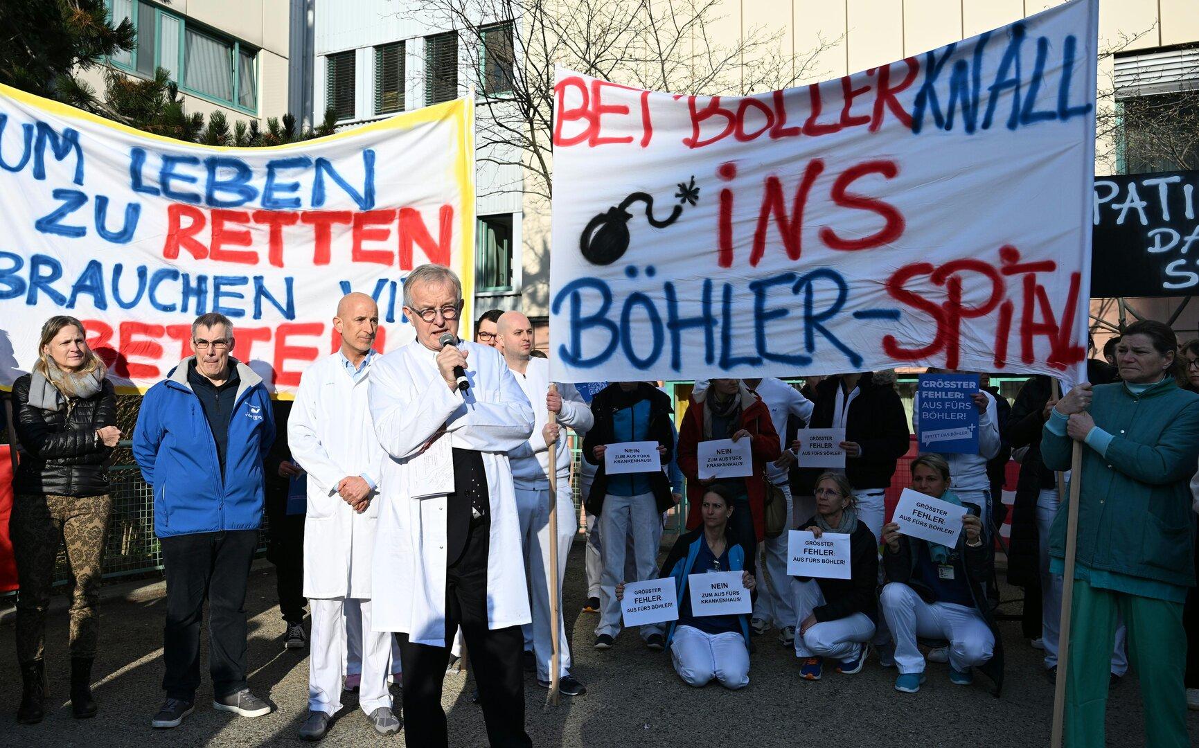 Böhler-Spital: Donnerstag droht ein erster Warnstreik