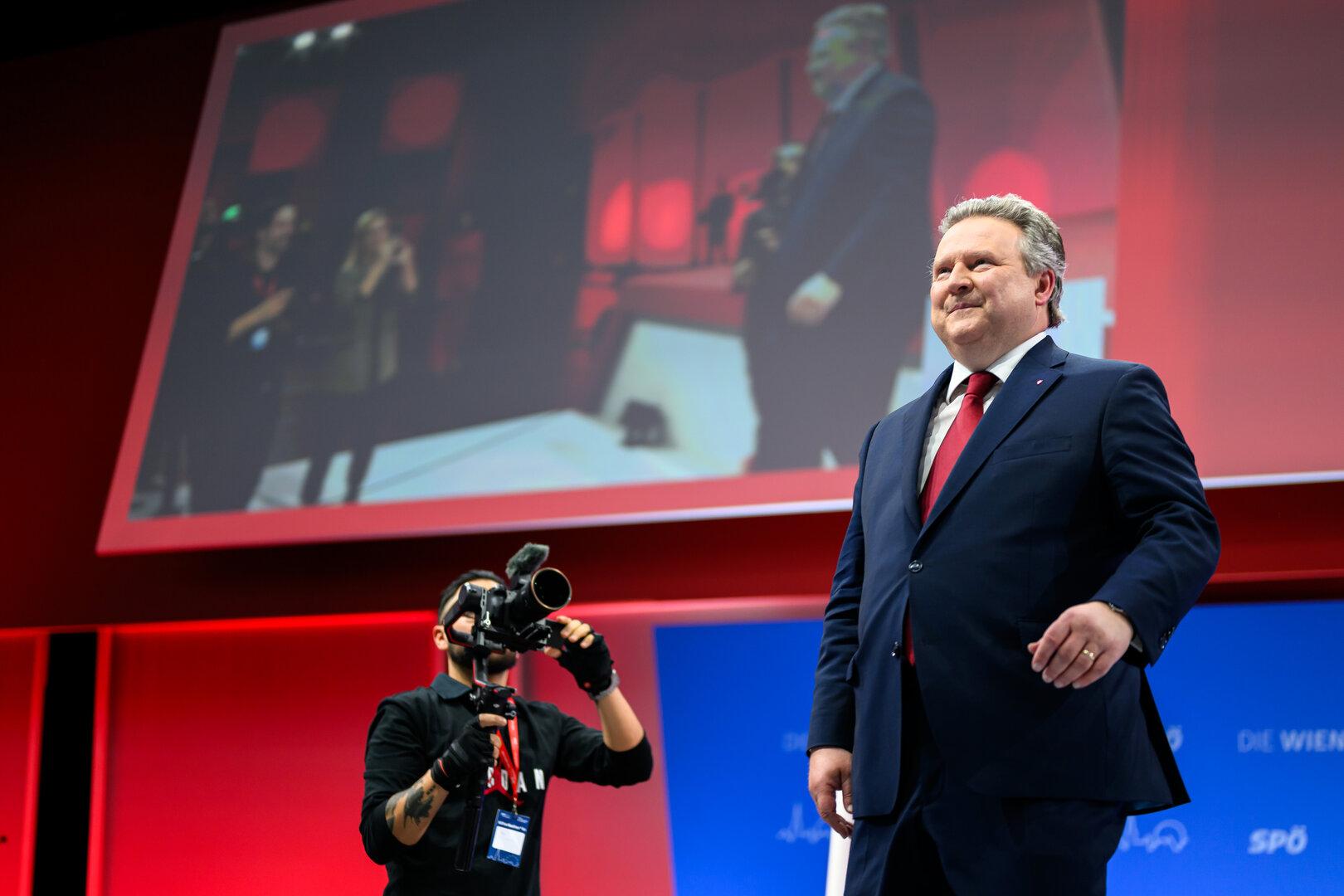 Ludwig mit 92,63 Prozent als Wiener SPÖ-Chef bestätigt