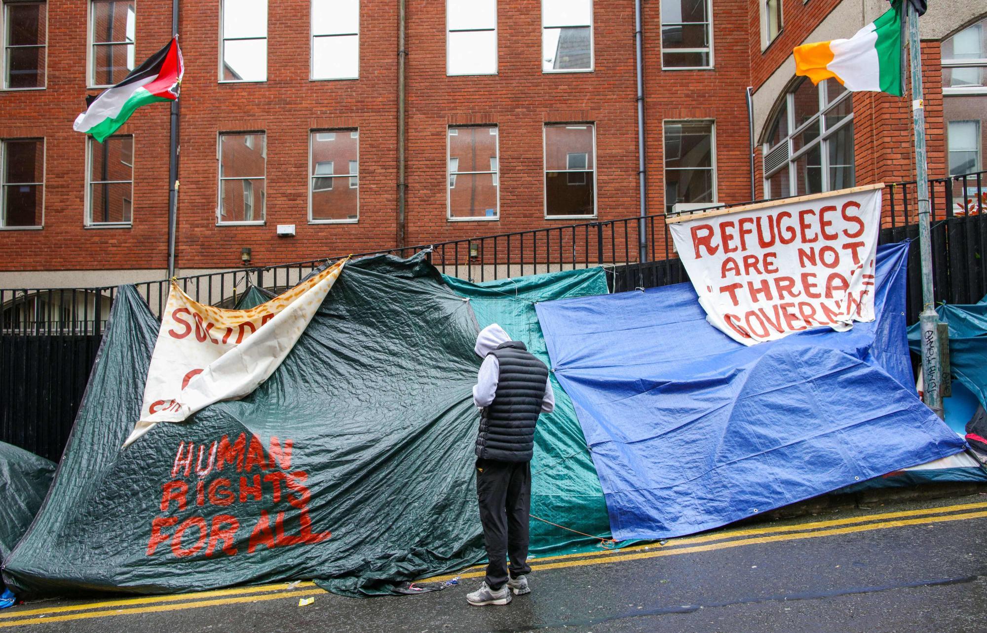 Dublin: Zeltlager mit Hunderten Asylwerbern wird geräumt