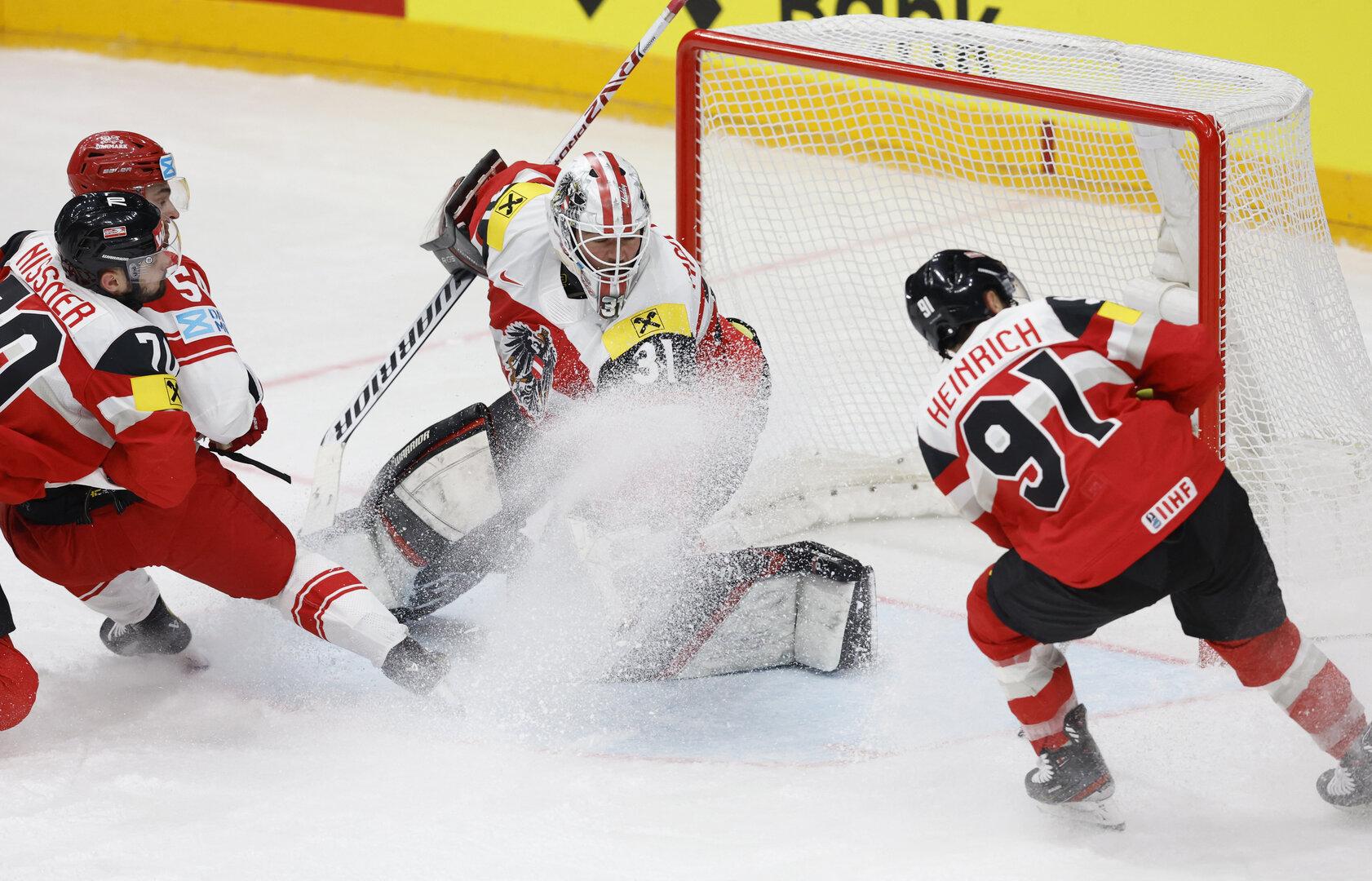 Österreichs Eishockey-Team enttäuschte zum Auftakt gegen Dänemark