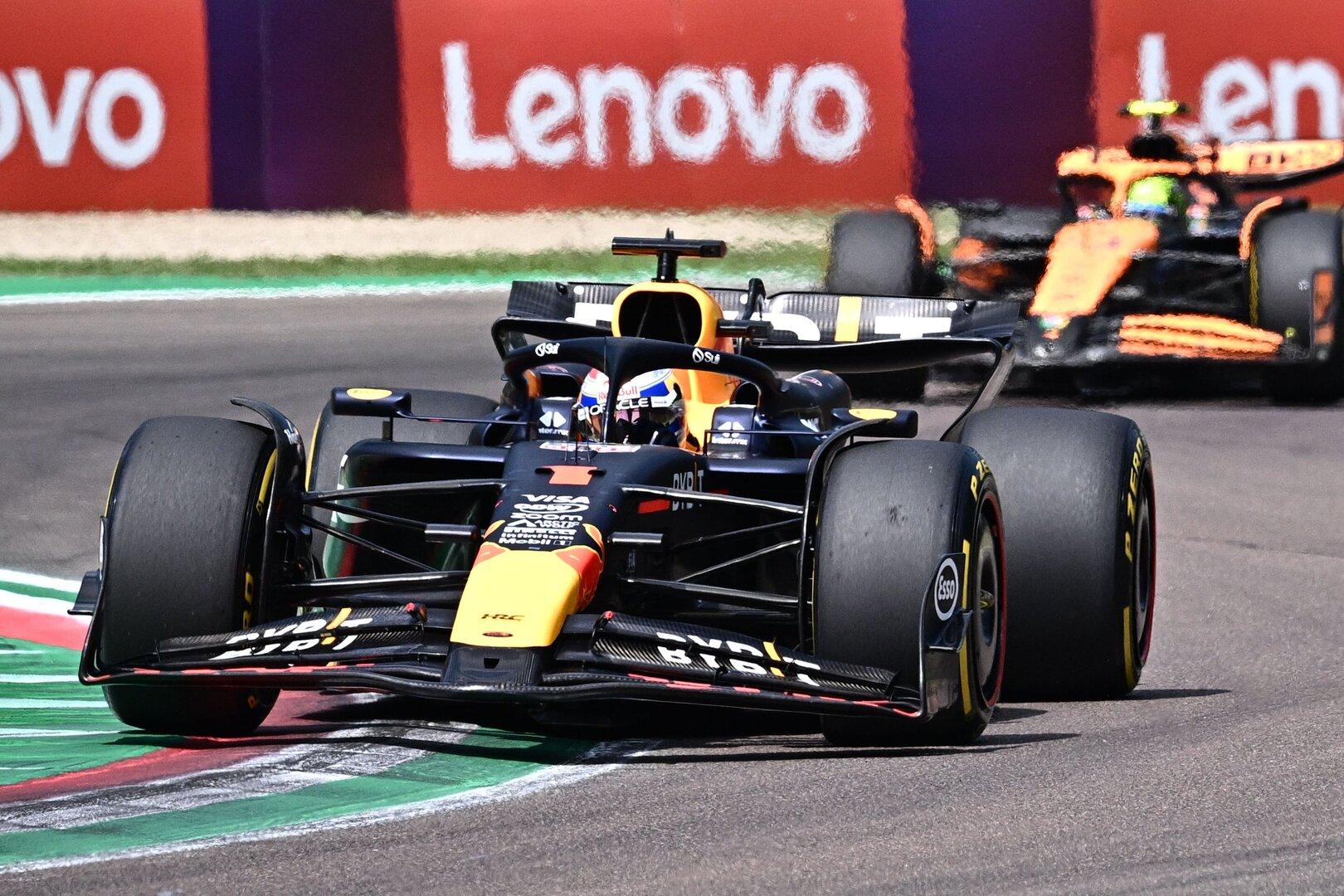 Fotofinish in Imola: Verstappen rettet Formel-1-Sieg vor Norris