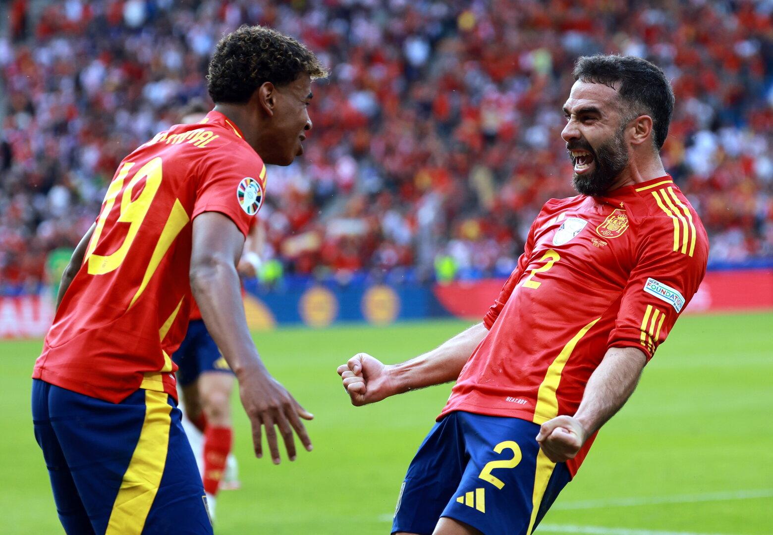 Mitfavorit Spanien beeindruckt mit einem 3:0 gegen Kroatien
