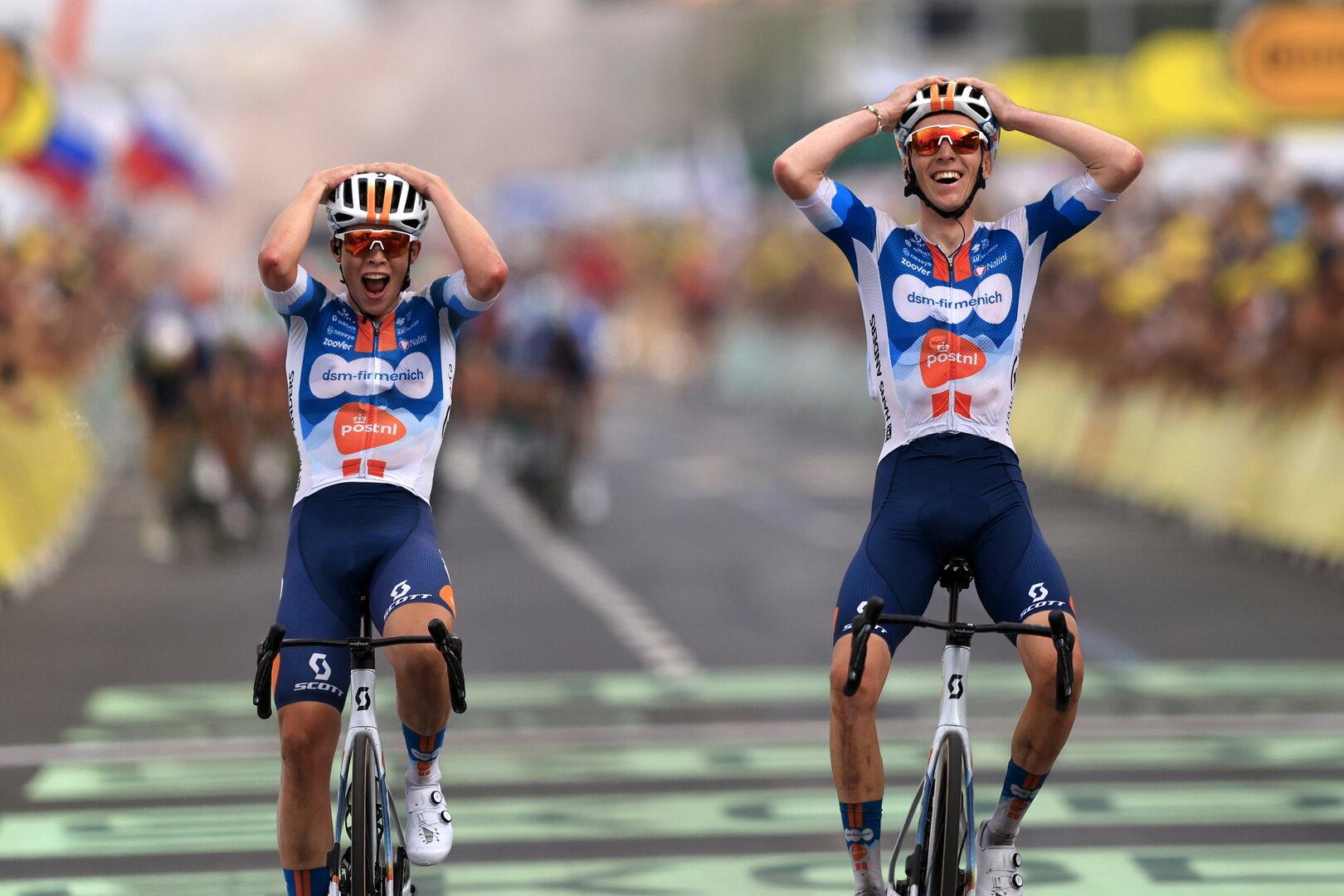 Hitziger Auftakt der Tour de France: Ausreißer-Duo feiert Doppelsieg