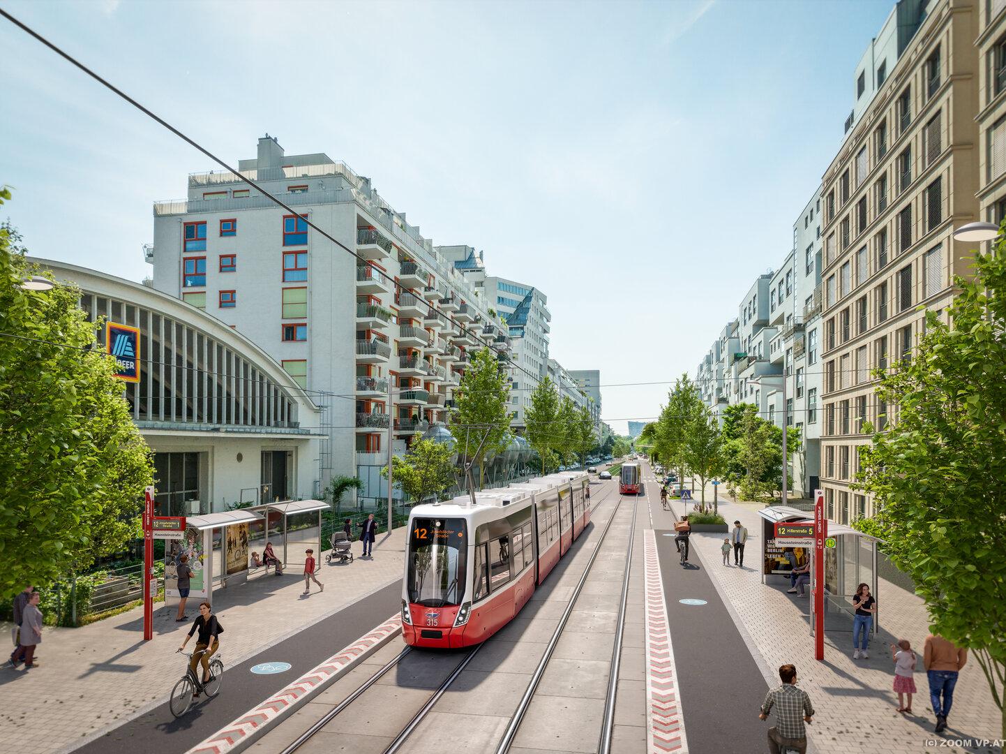 Verspätet, aber doch: Neue Wiener Bim-Linie 12 wird ab sofort gebaut