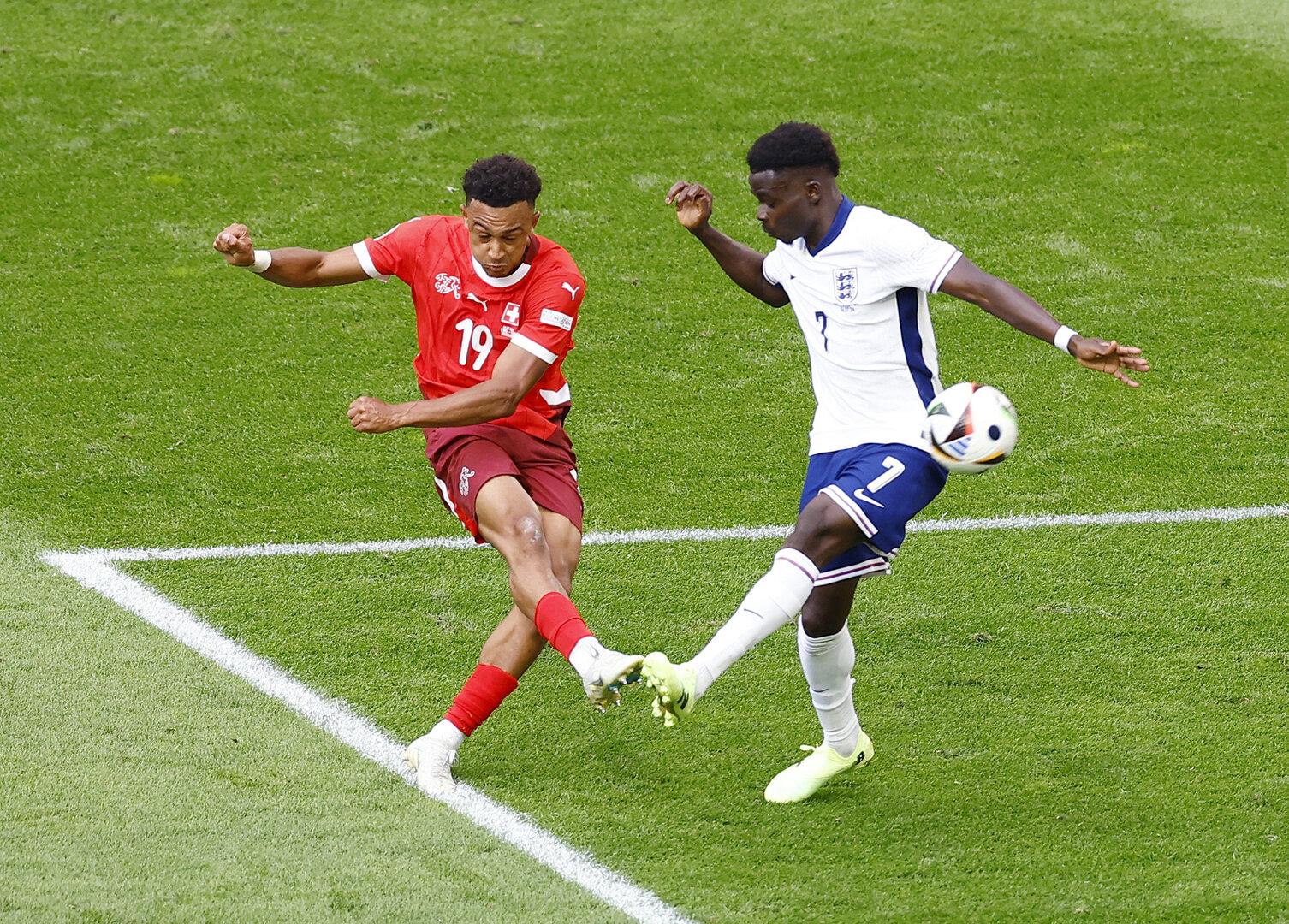 EM-Viertelfinale live: England gegen Schweiz in der Verlängerung