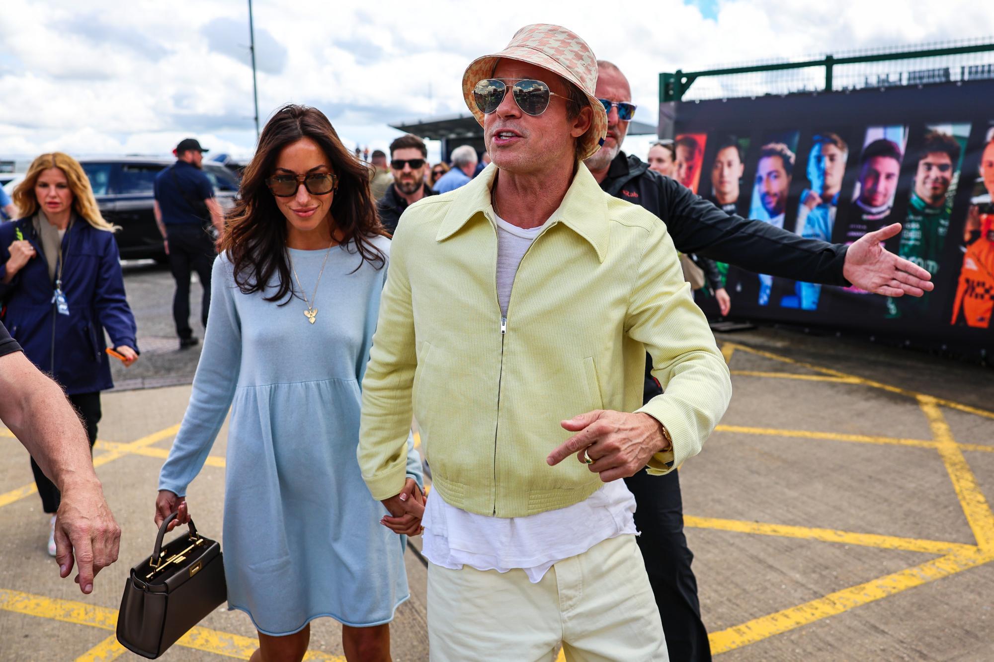Formel-1 in  in Silverstone: Seltener Liebes-Auftritt von Brad Pitt und Ines de Ramon