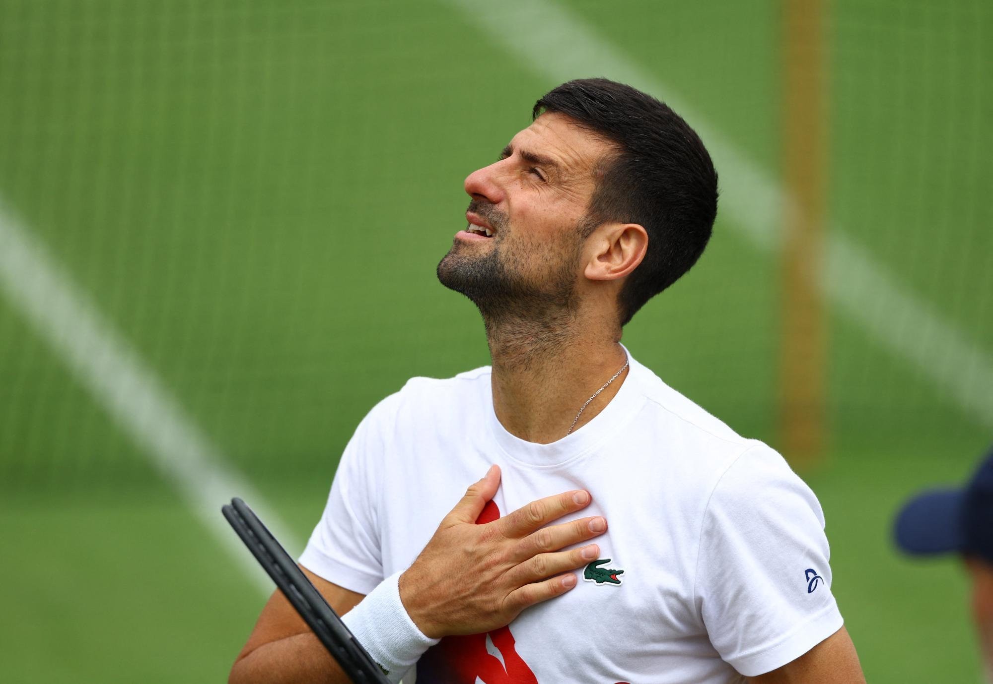Tennis-Superstar Djokovic zieht kampflos ins Wimbledon-Halbfinale ein