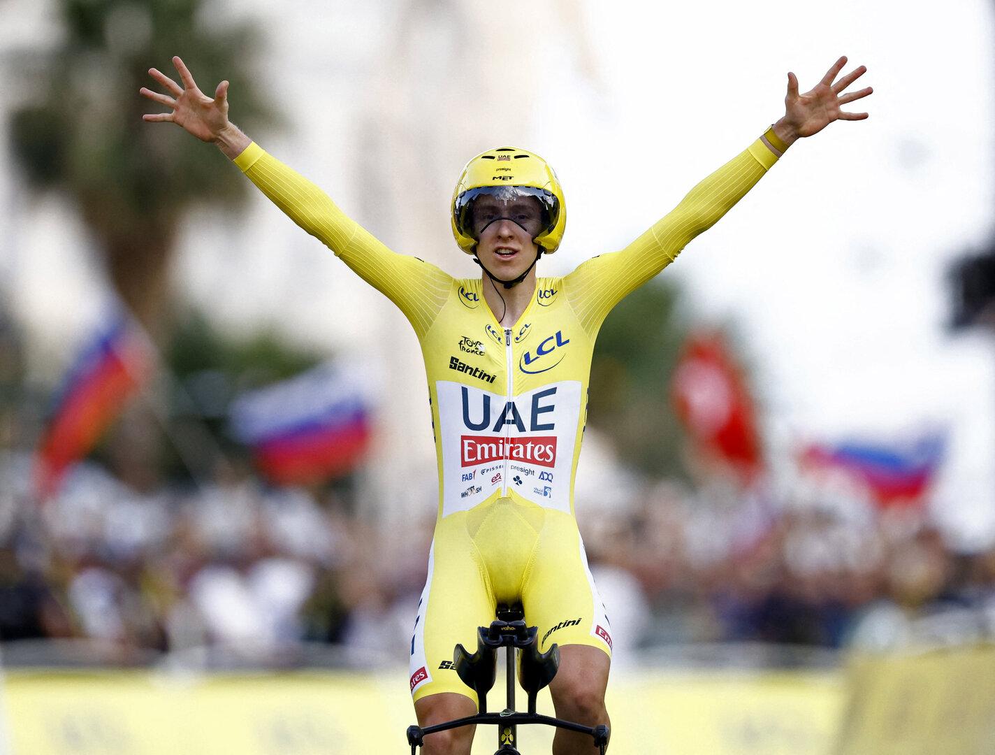Dritter Gesamtsieg bei der Tour de France für Pogacar