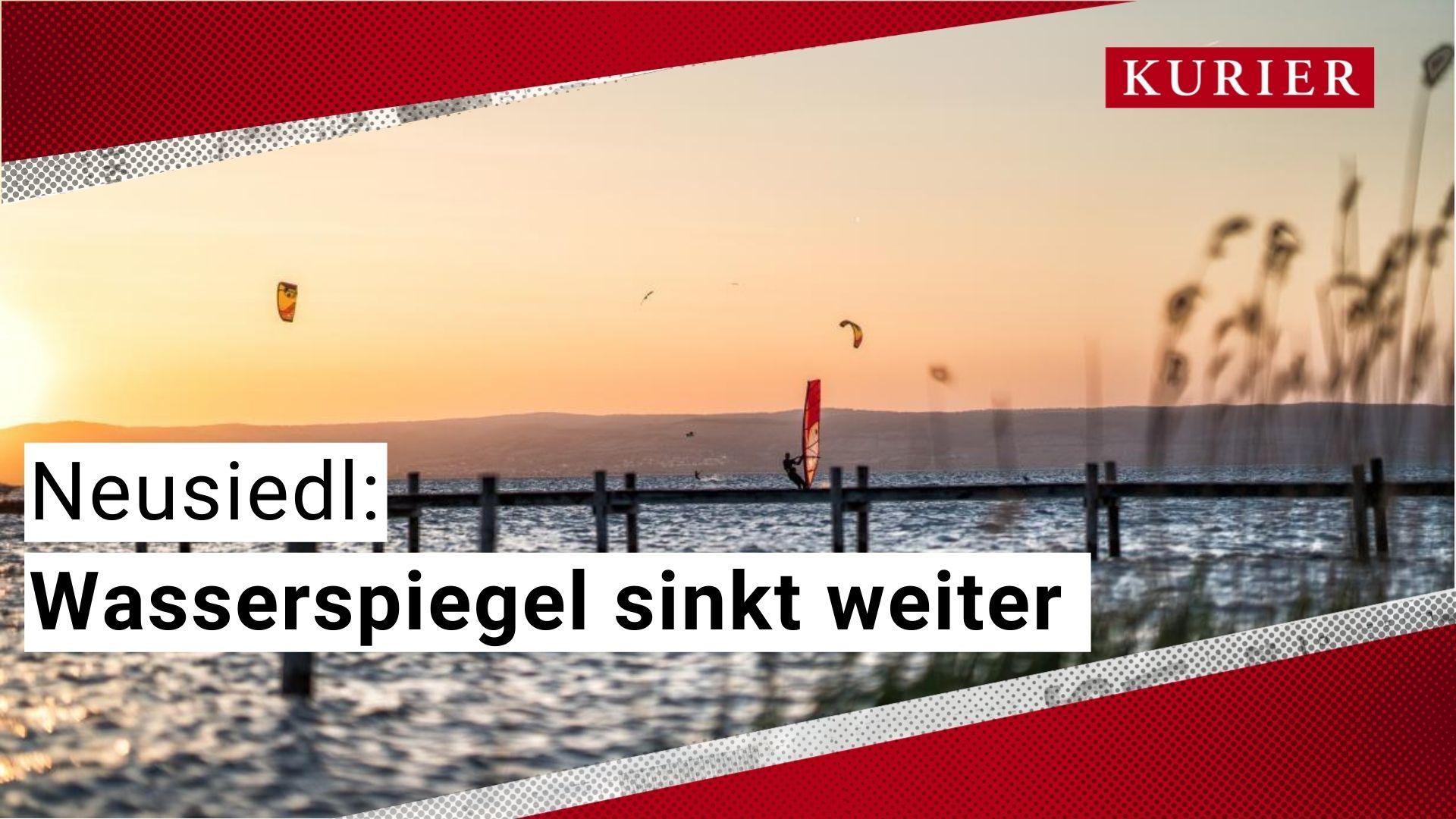 Neusiedler See: Hitze lässt Wasserpegel erneut sinken