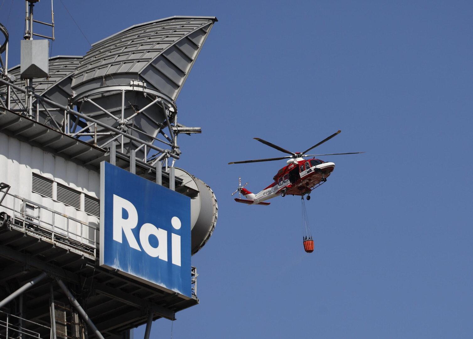 Brand in Rom: Büros von TV-Anstalt RAI evakuiert