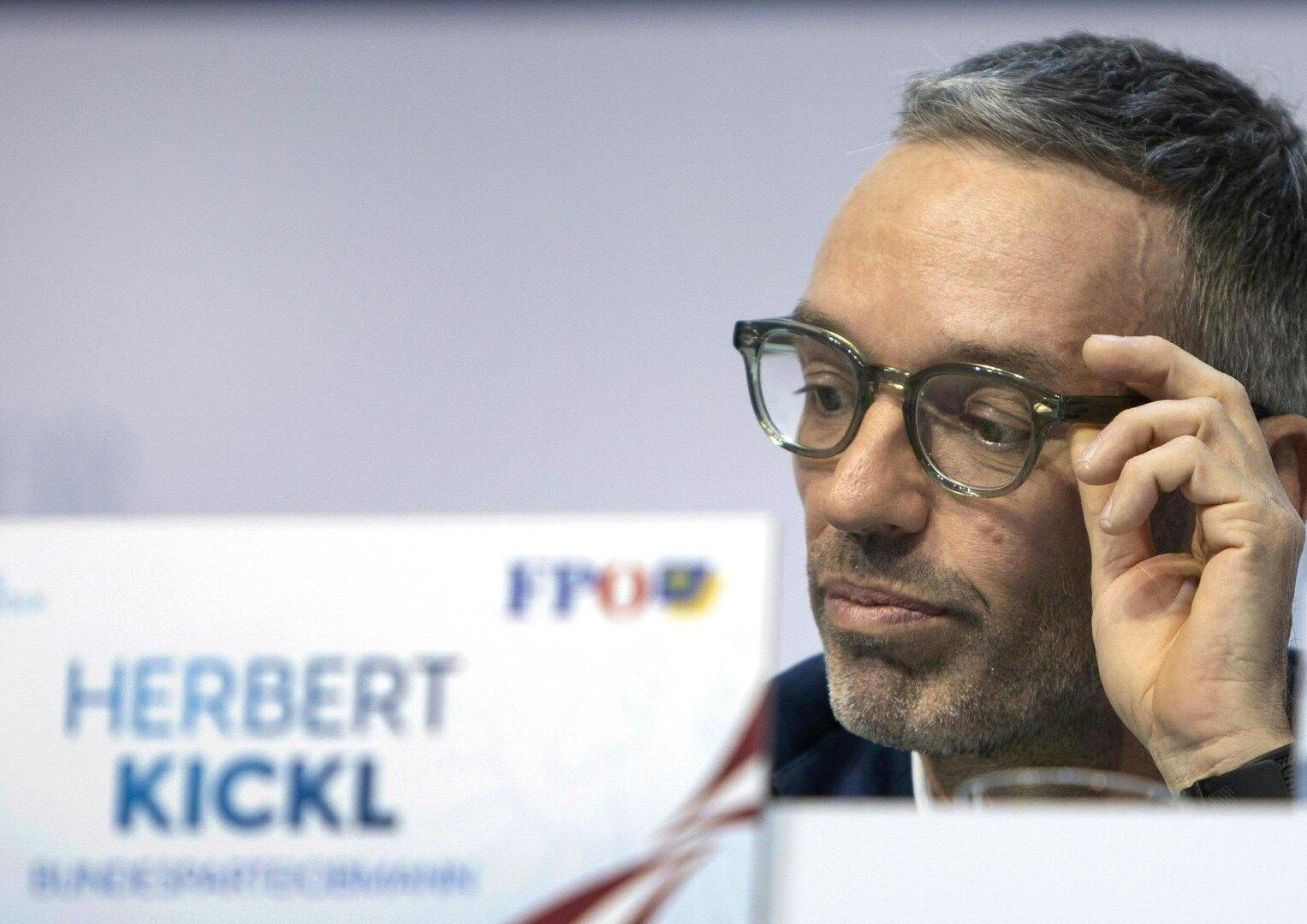 Herbert Kickl bei einer Veranstaltung der FPÖ.