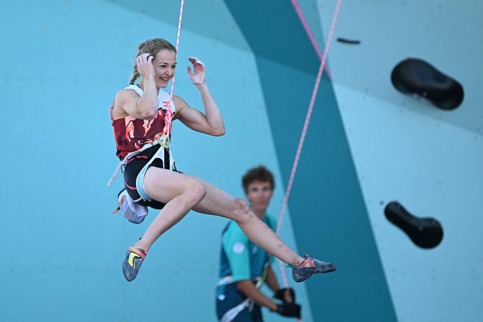 Hochgefühle in der Kletterwand: Jessica Pilz klettert zu Bronze