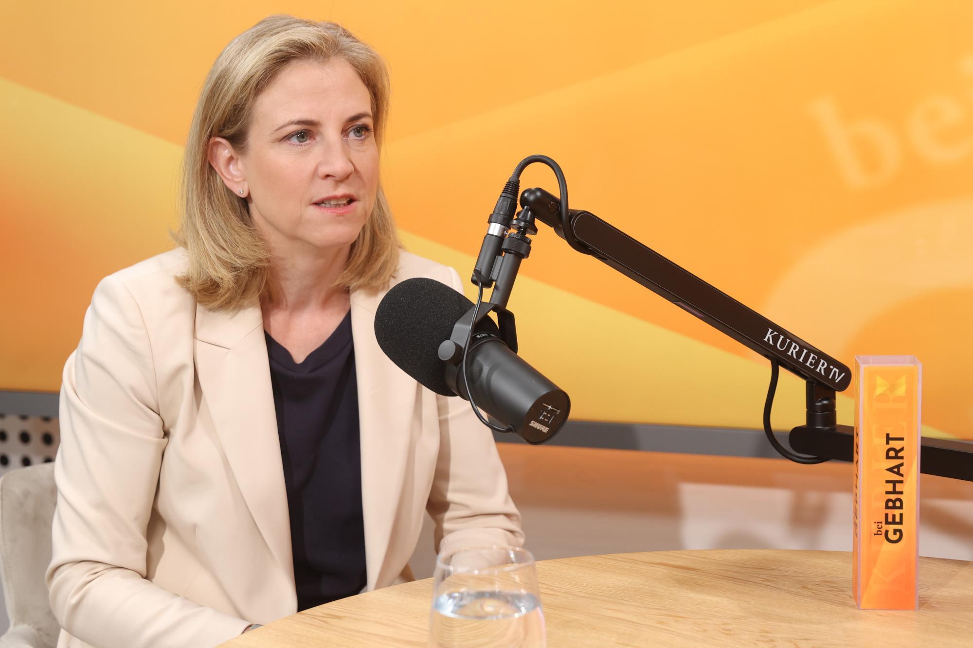 Beate Meinl-Reisinger von den NEOS im Gespräch.