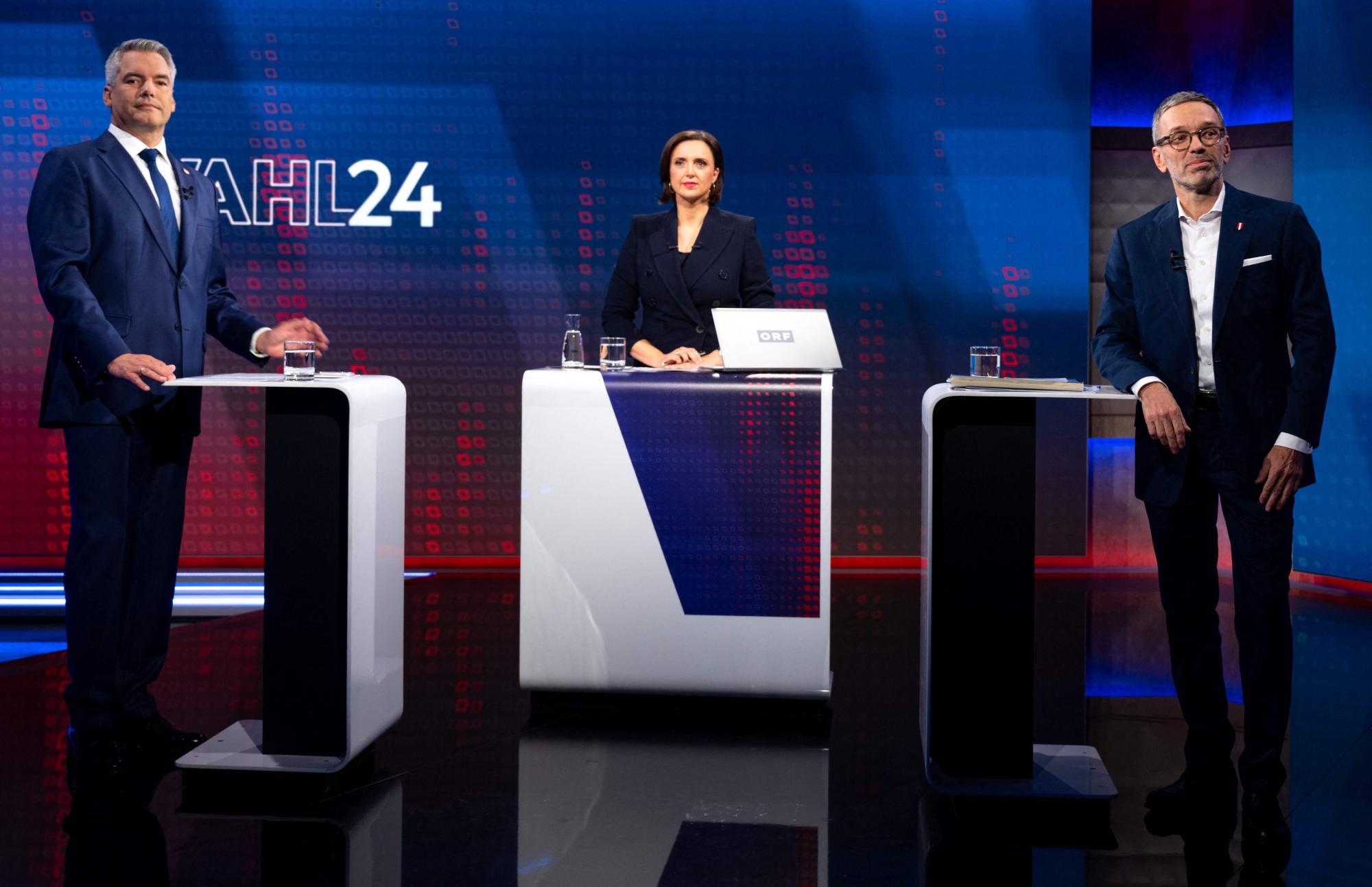 AUSTRIA-POLITICS-PARLIAMENT-ELECTION-VOTE-TV-DEBATE